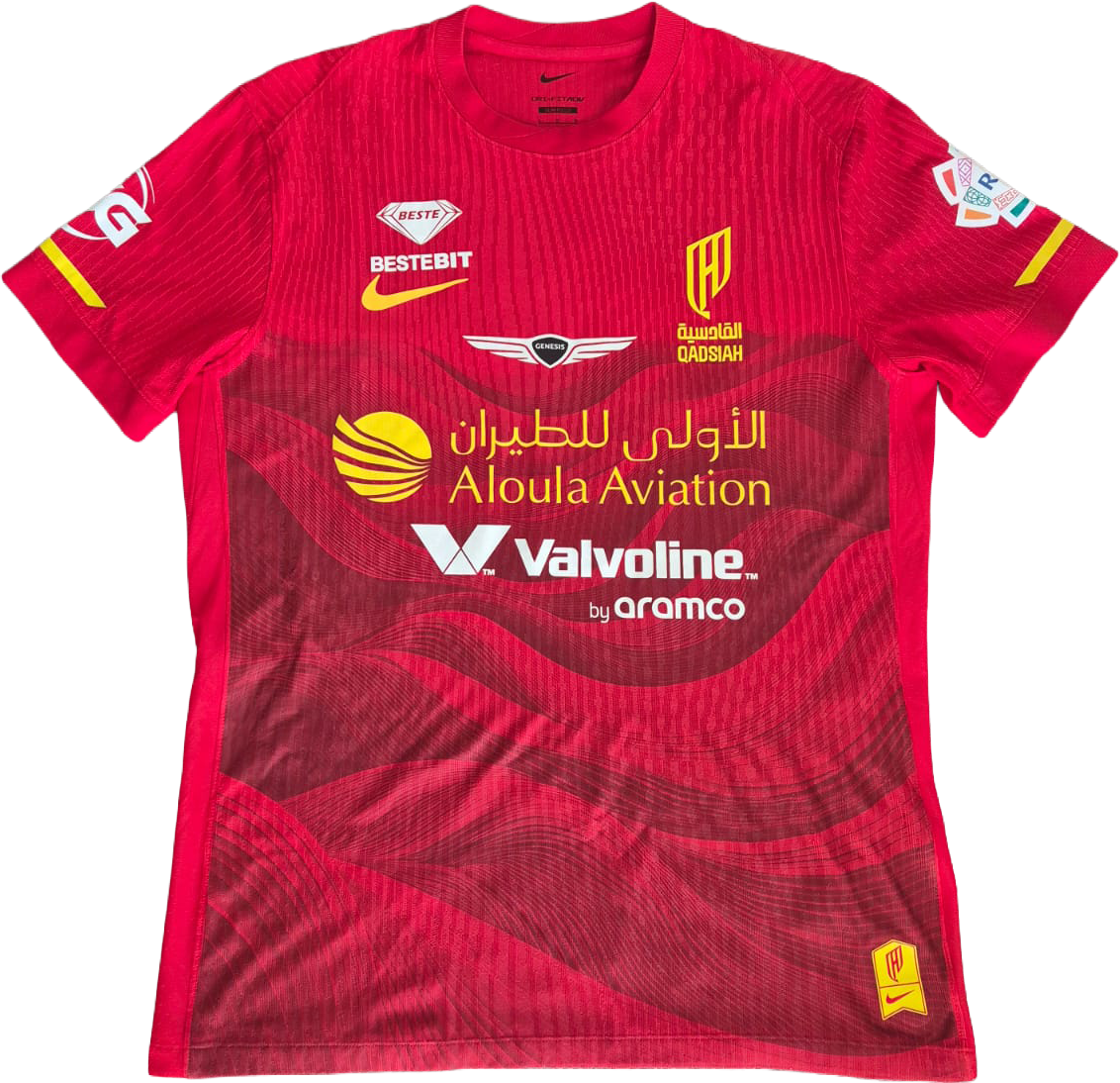 Jersey local Al Qadsiah local Julián Andrés Quiñones usado y firmado