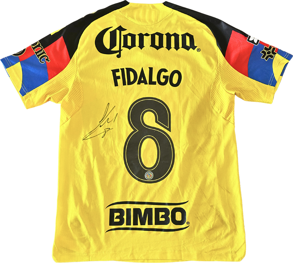 Jersey Club América local Fidalgo usado y firmado