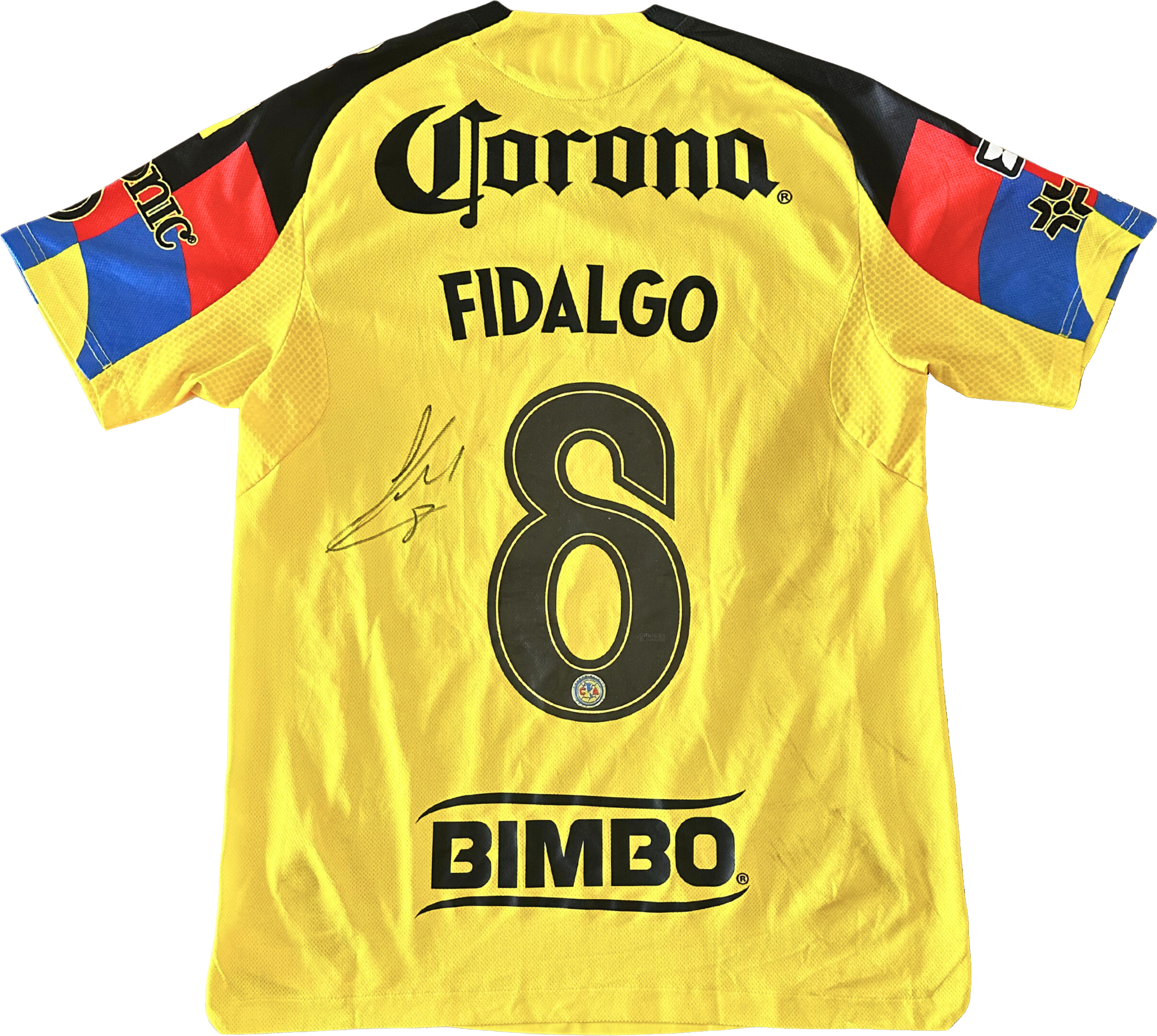 Jersey Club América local Fidalgo usado y firmado