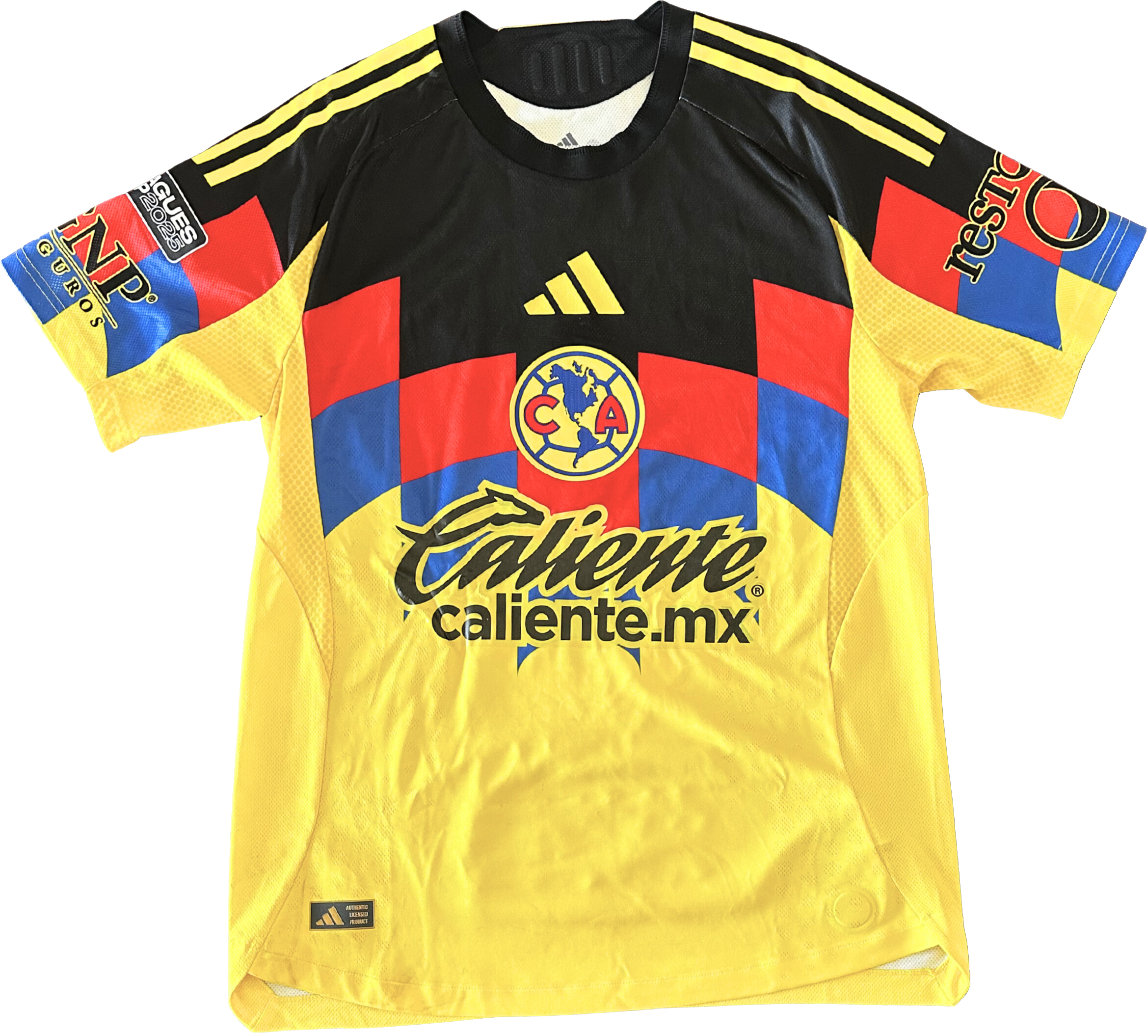 Jersey Club América local Fidalgo usado y firmado