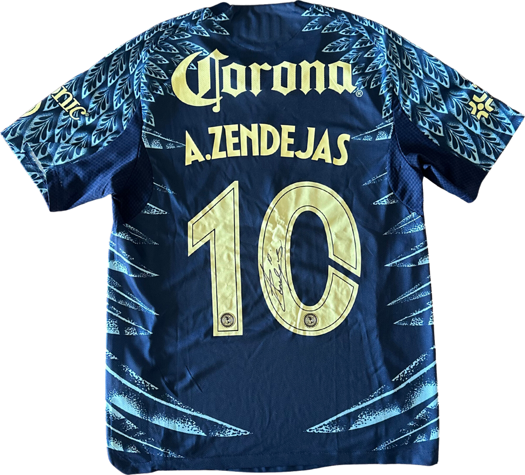 Jersey Club América visita Zendejas usado y firmado
