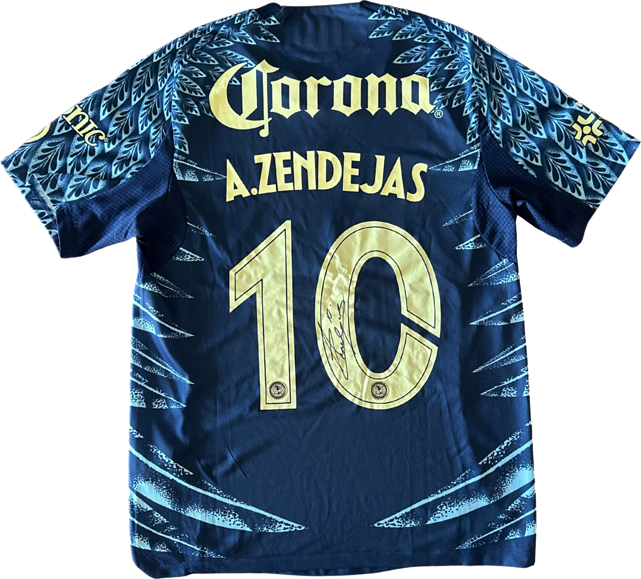 Jersey Club América visita Zendejas usado y firmado
