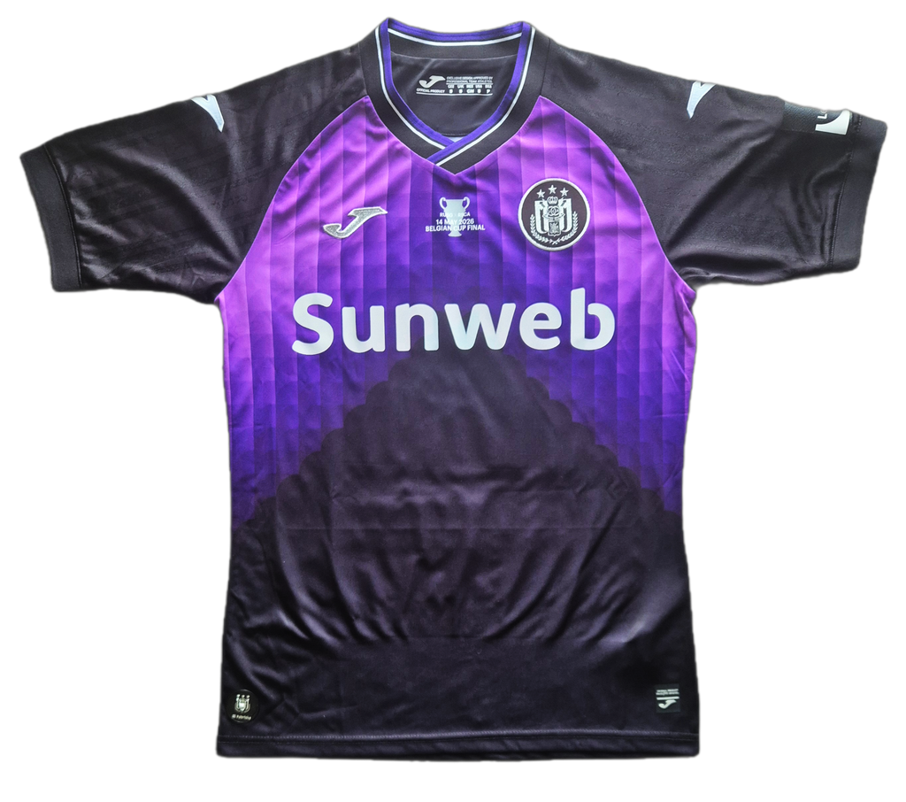 Jersey RSC Anderlecht Visita César Huerta preparado juego y firmado