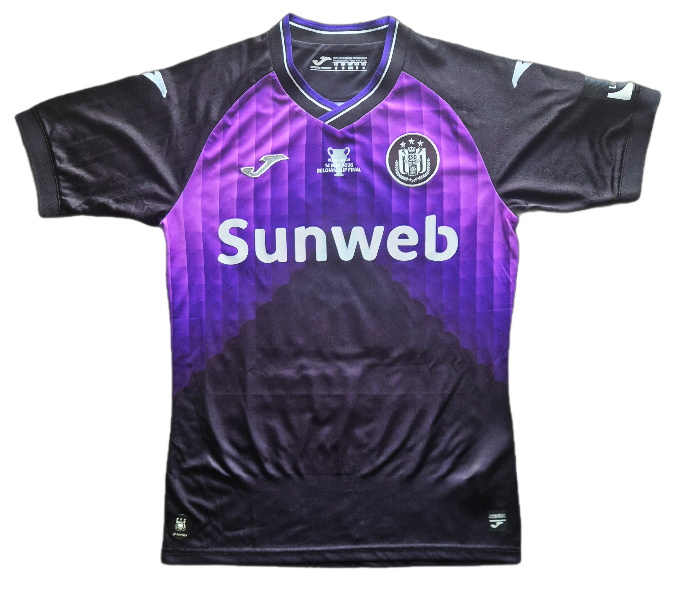 Jersey RSC Anderlecht Visita César Huerta preparado juego y firmado