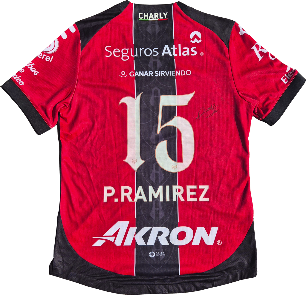 Jersey Atlas FC local Ramirez usado y firmado