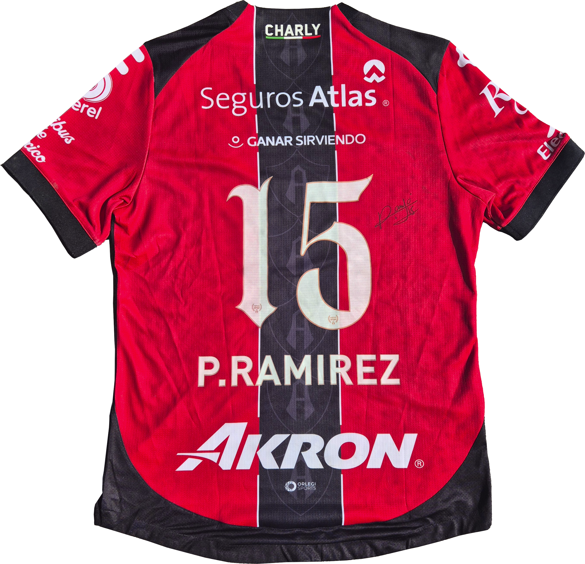 Jersey Atlas FC local Ramirez usado y firmado