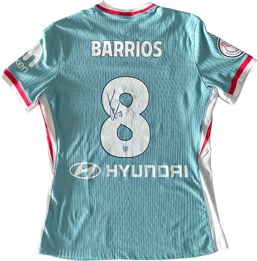 Jersey Atlético de Madrid visita Barrios usado y firmado
