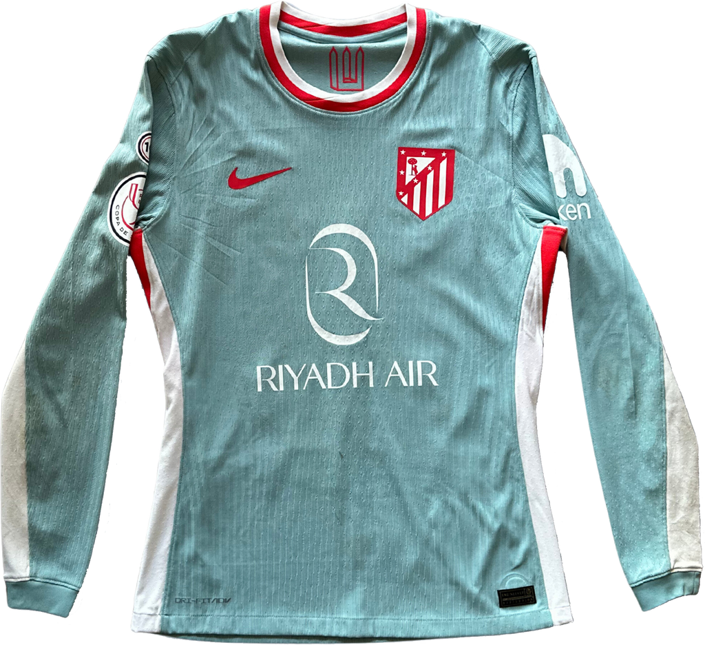 Jersey Atlético de Madrid visita Giuliano usado y firmado