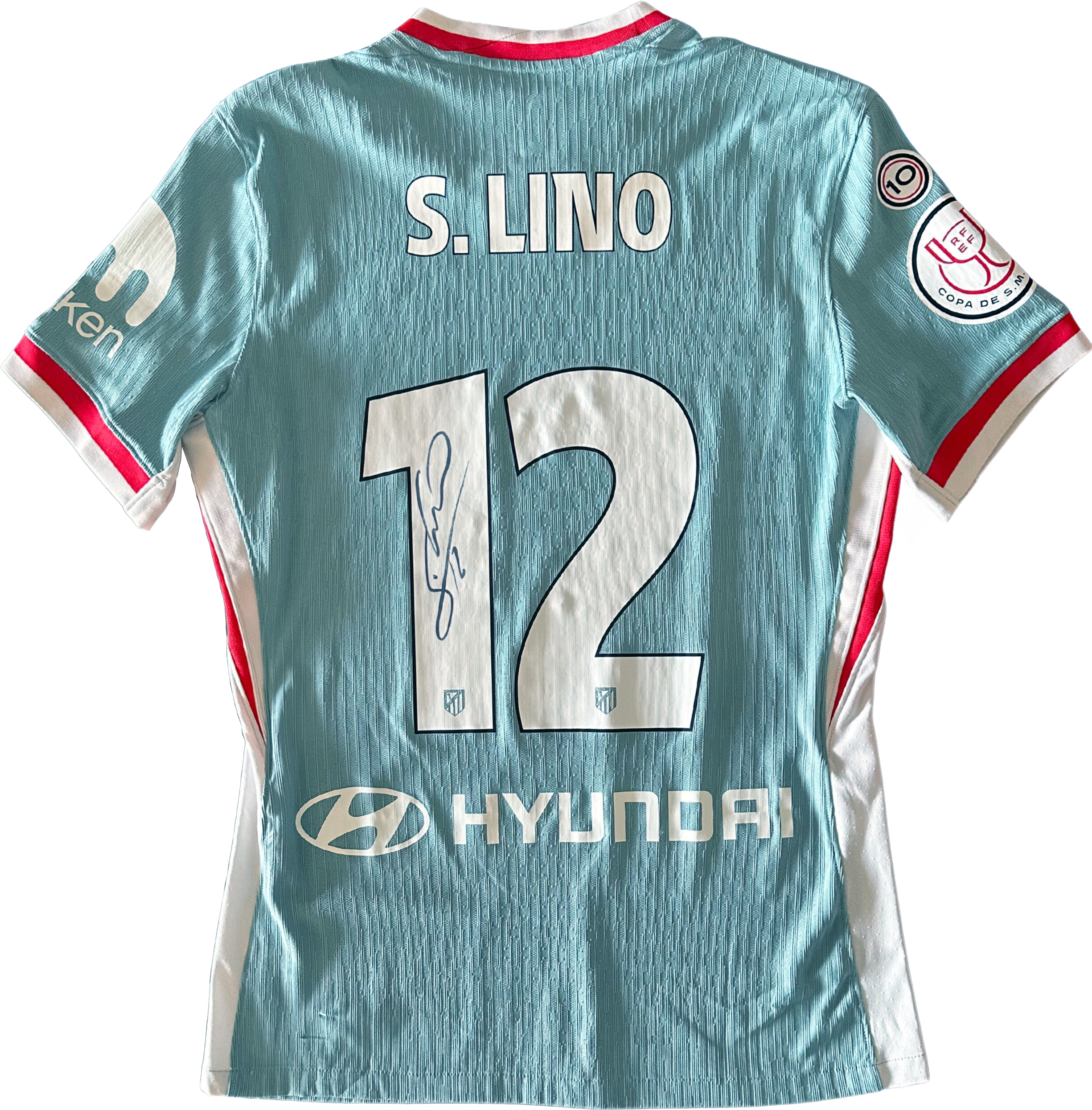 Jersey Atlético de Madrid visita Lino usado y firmado