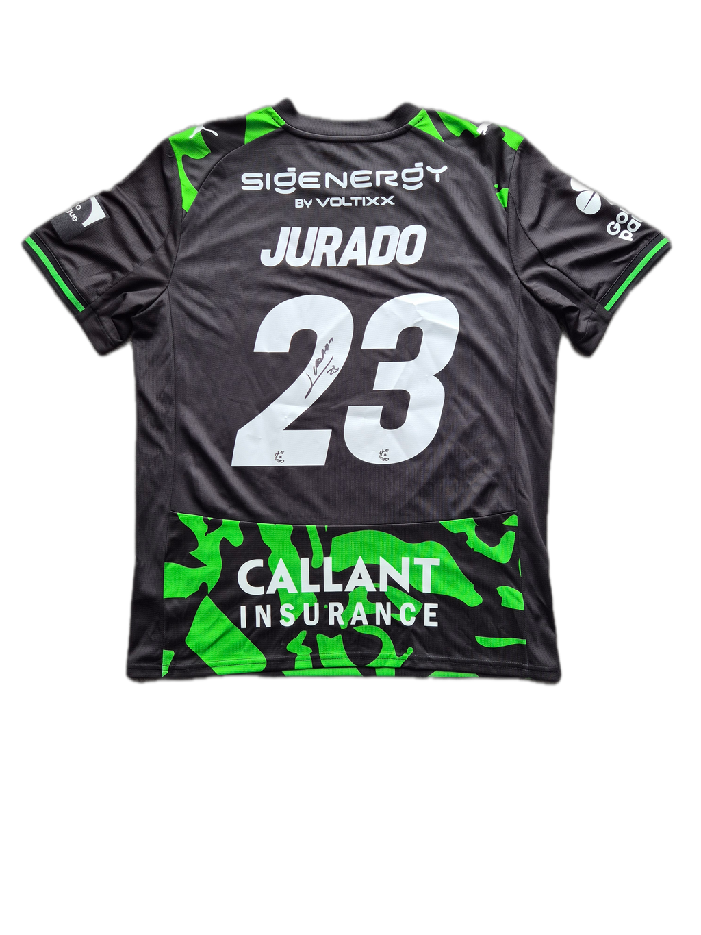 Jersey Cercle Brugge local Heriberto Jurado preparado juego y firmado