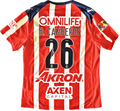 Jersey Chivas local Camberos usado y firmado