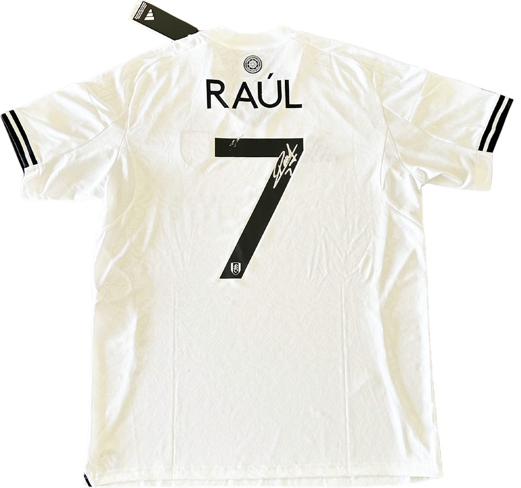 Jersey Fulham local Jiménez preparado y firmado
