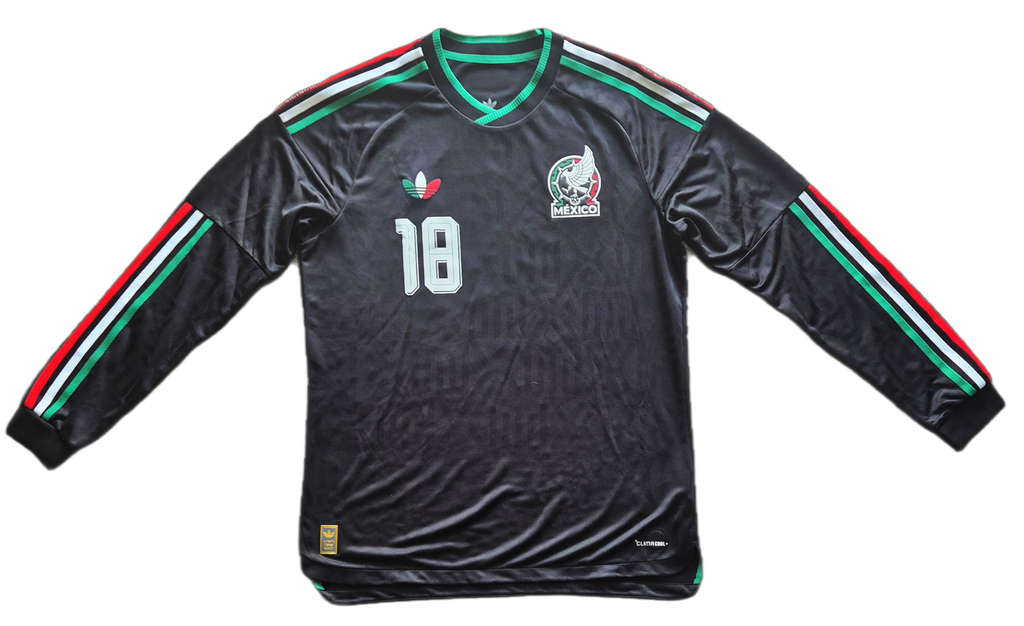 Jersey México 3ª equipación Obed Vargas preparado para juego y firmado