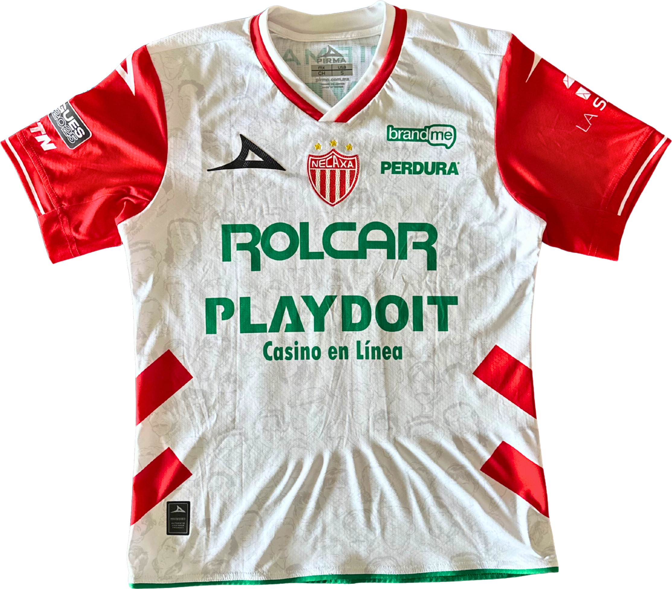 Jersey Necaxa local Perez usado y firmado
