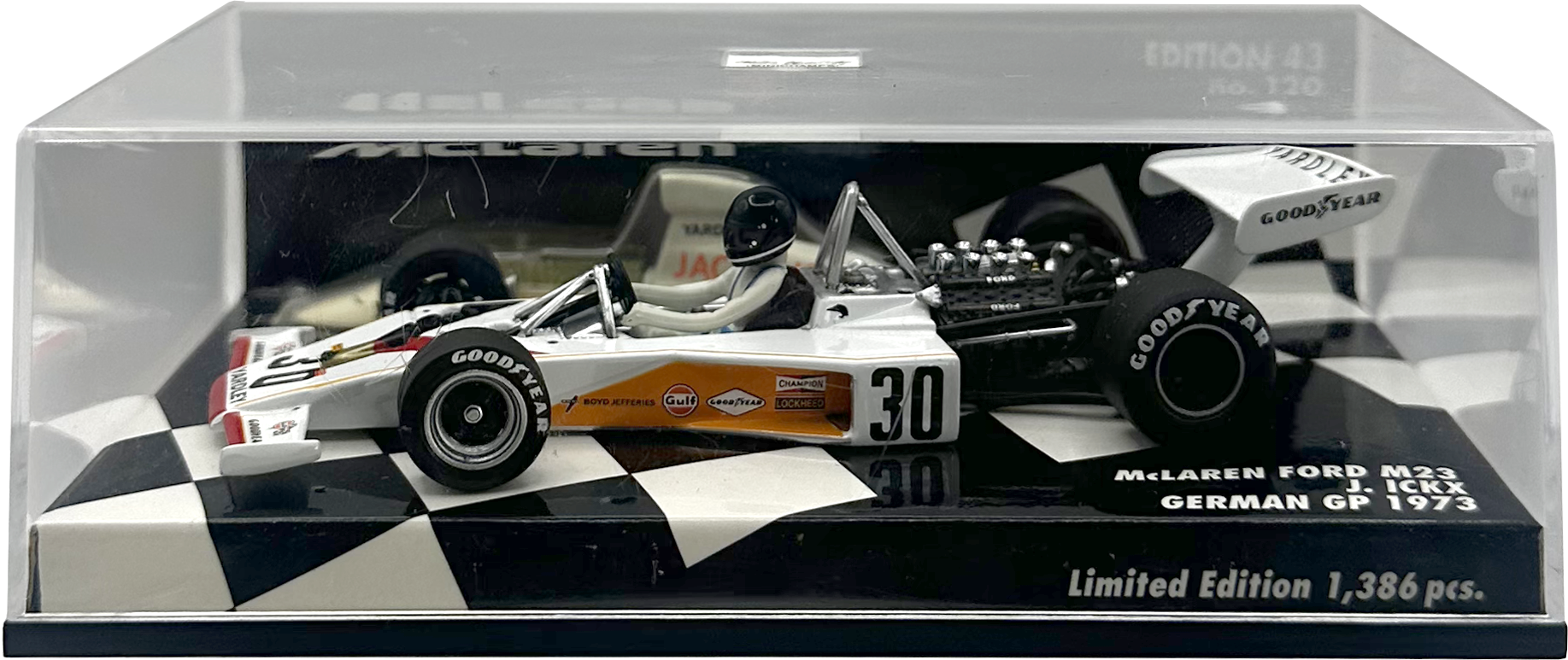 Mclaren Ford M23 German GP Ickx MINICHAMPS escala 1:43