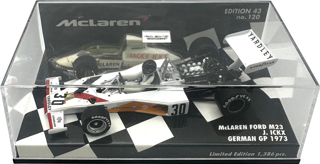 Mclaren Ford M23 German GP Ickx MINICHAMPS escala 1:43