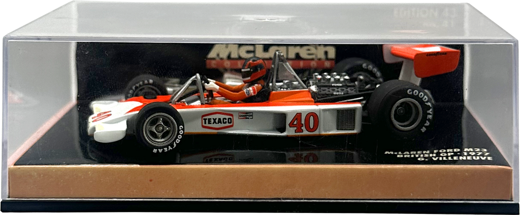 Mclaren Ford M23 British GP Villeneuve MINICHAMPS escala 1:43