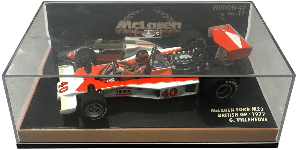 Mclaren Ford M23 British GP Villeneuve MINICHAMPS escala 1:43
