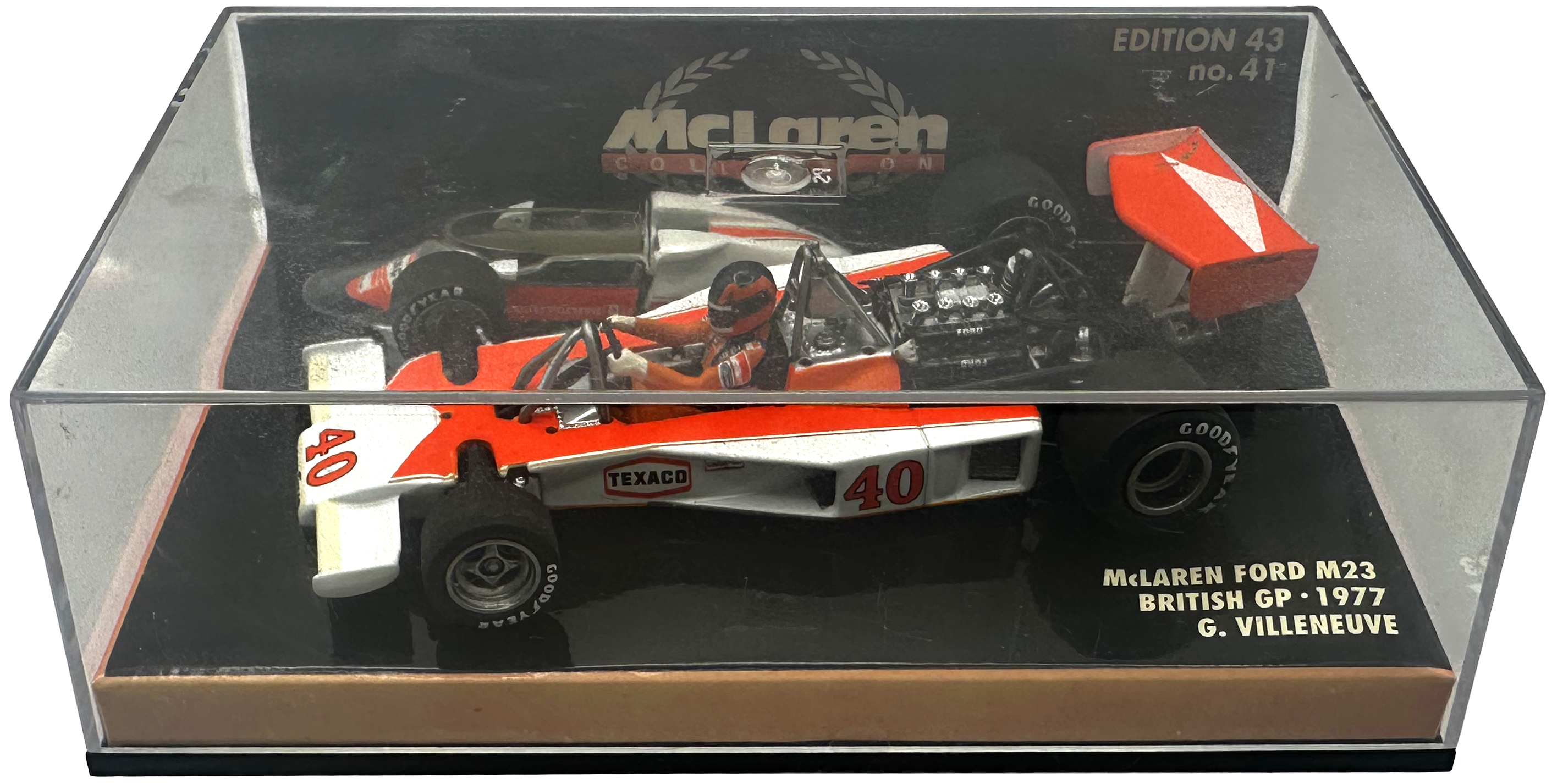 Mclaren Ford M23 British GP Villeneuve MINICHAMPS escala 1:43