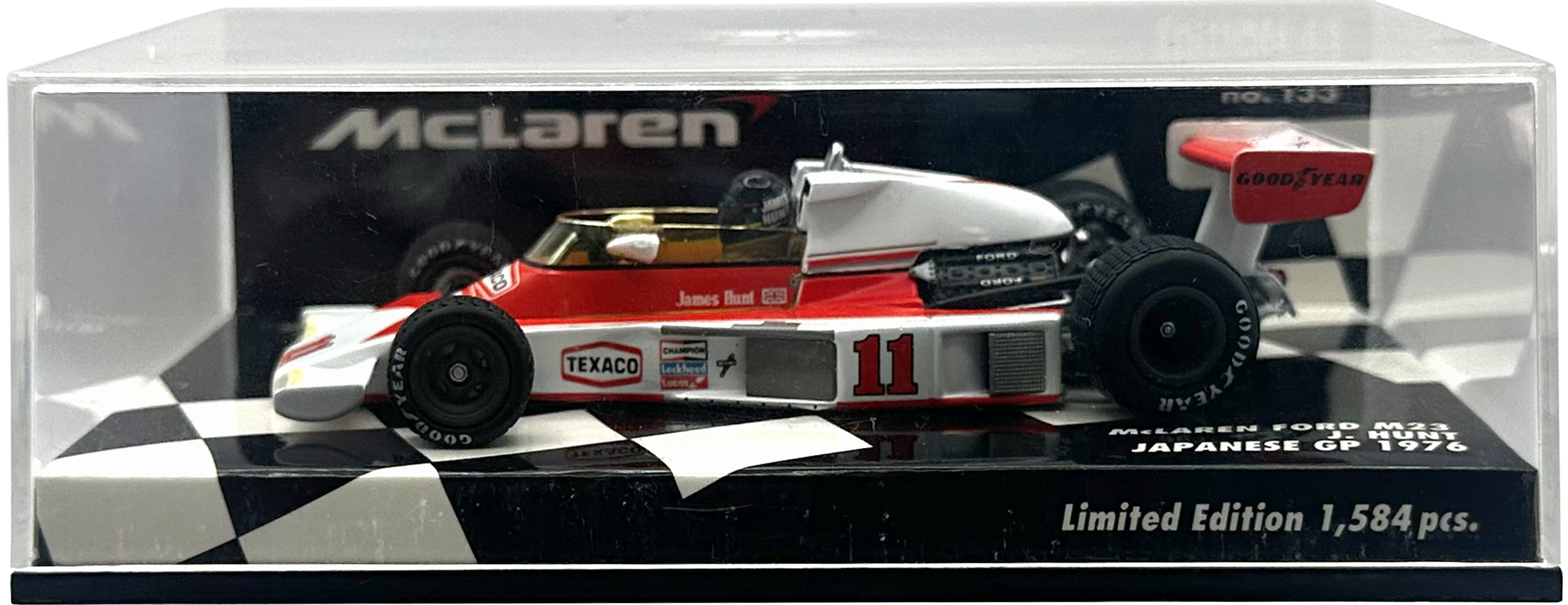 Mclaren Ford M23 Japanese GP Hunt MINICHAMPS escala 1:43