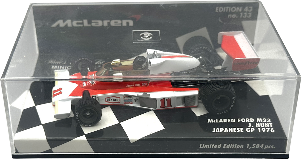 Mclaren Ford M23 Japanese GP Hunt MINICHAMPS escala 1:43