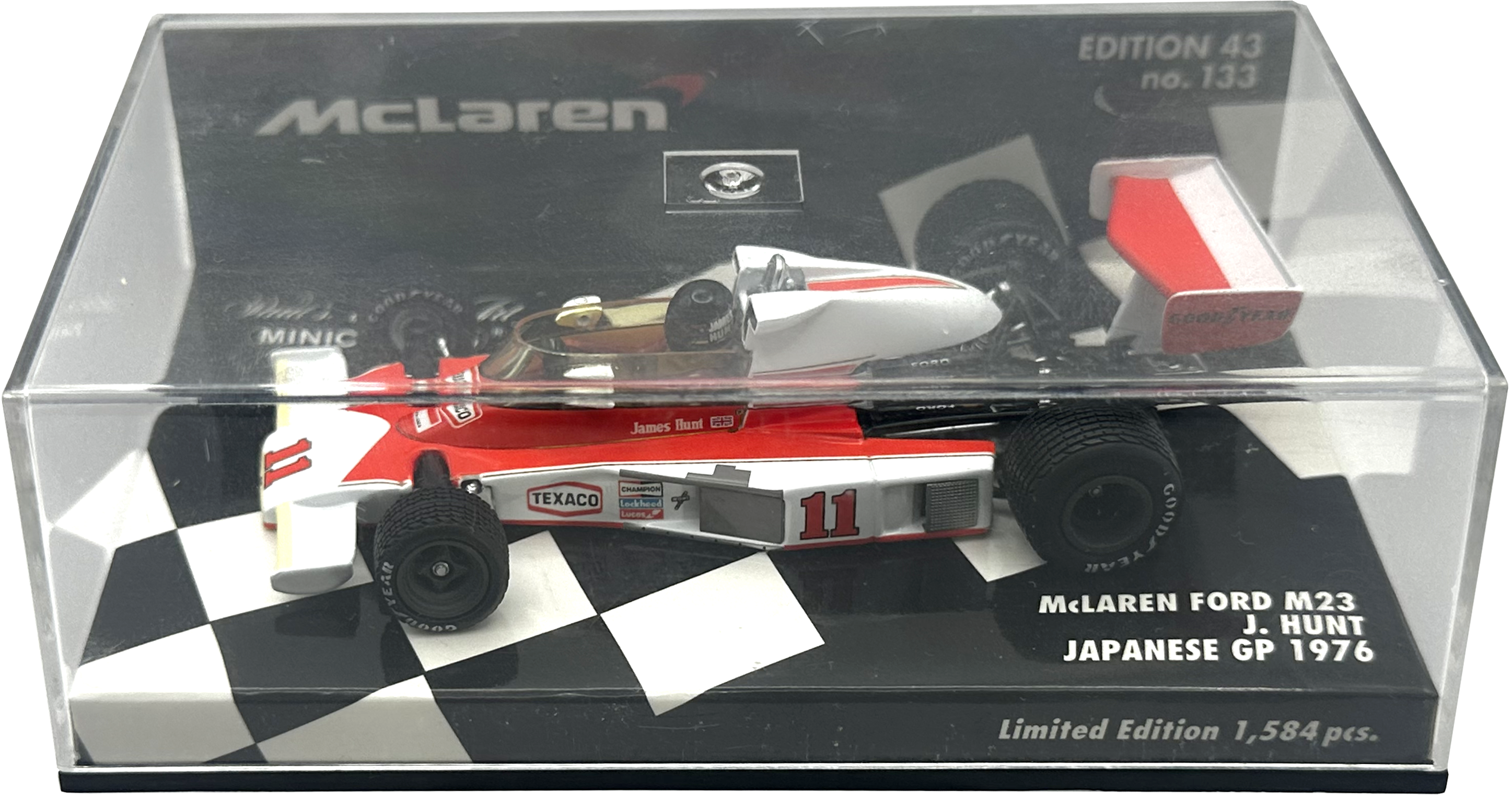 Mclaren Ford M23 Japanese GP Hunt MINICHAMPS escala 1:43