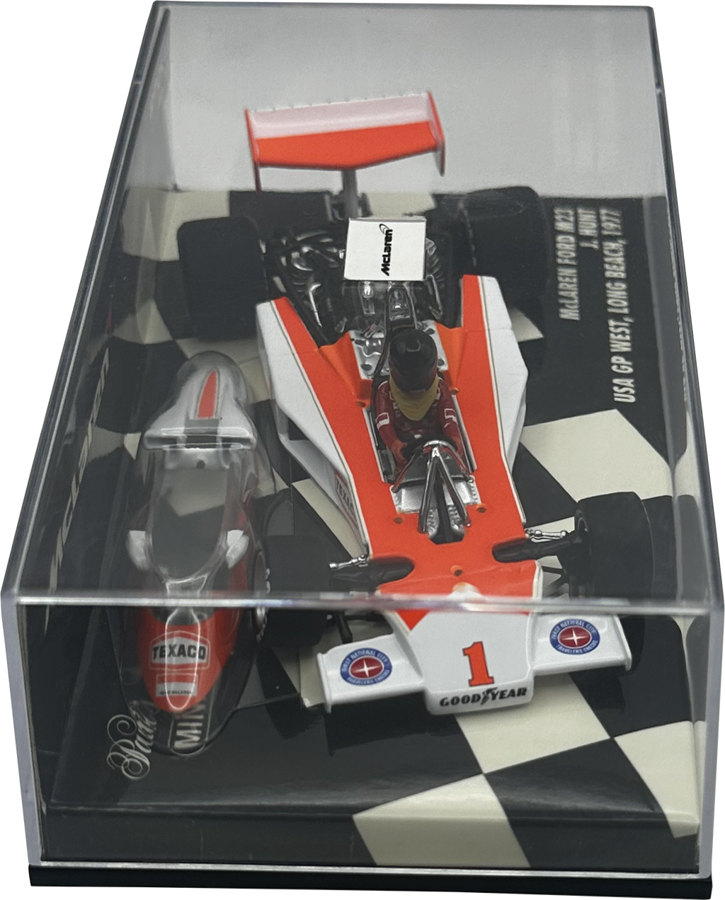 Mclaren Ford M23 USA GP WEST Long Beach Hunt MINICHAMPS escala 1:43