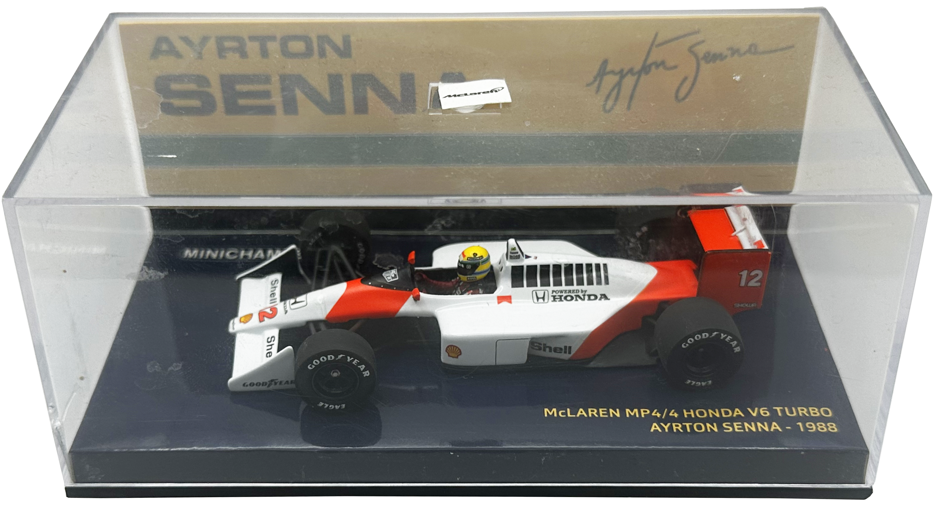 Mclaren Honda MP4/4 1988 Senna MINICHAMPS escala 1:43