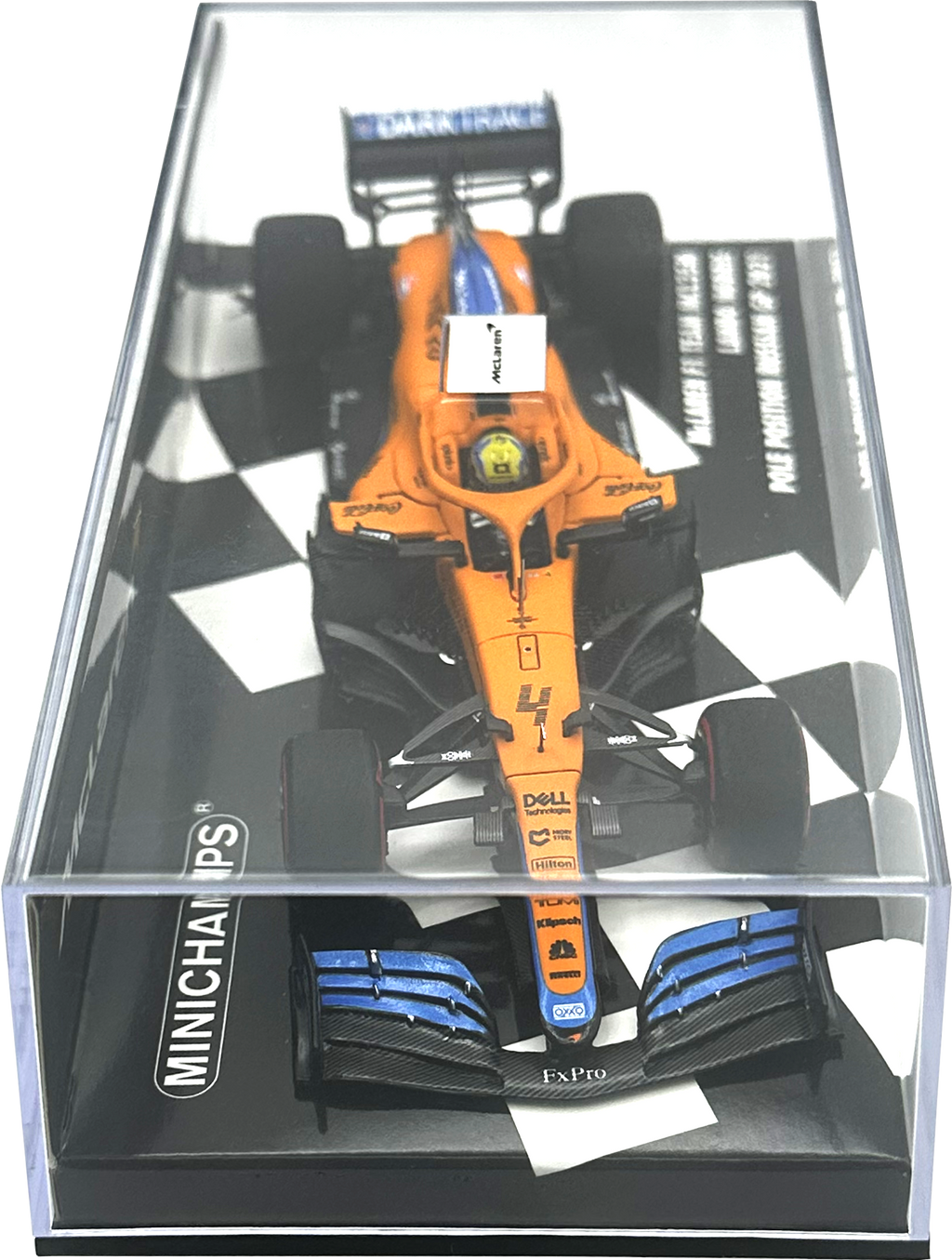 Mclaren MCL35M Russian GP Pole Position Norris MINICHAMPS escala 1:43