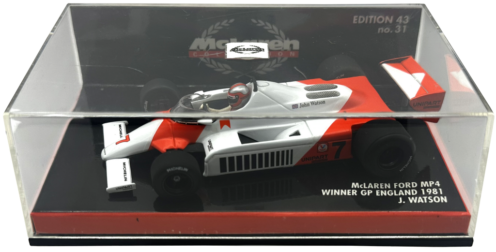 Mclaren Ford MP4 GP England Watson MINICHAMPS escala 1:43