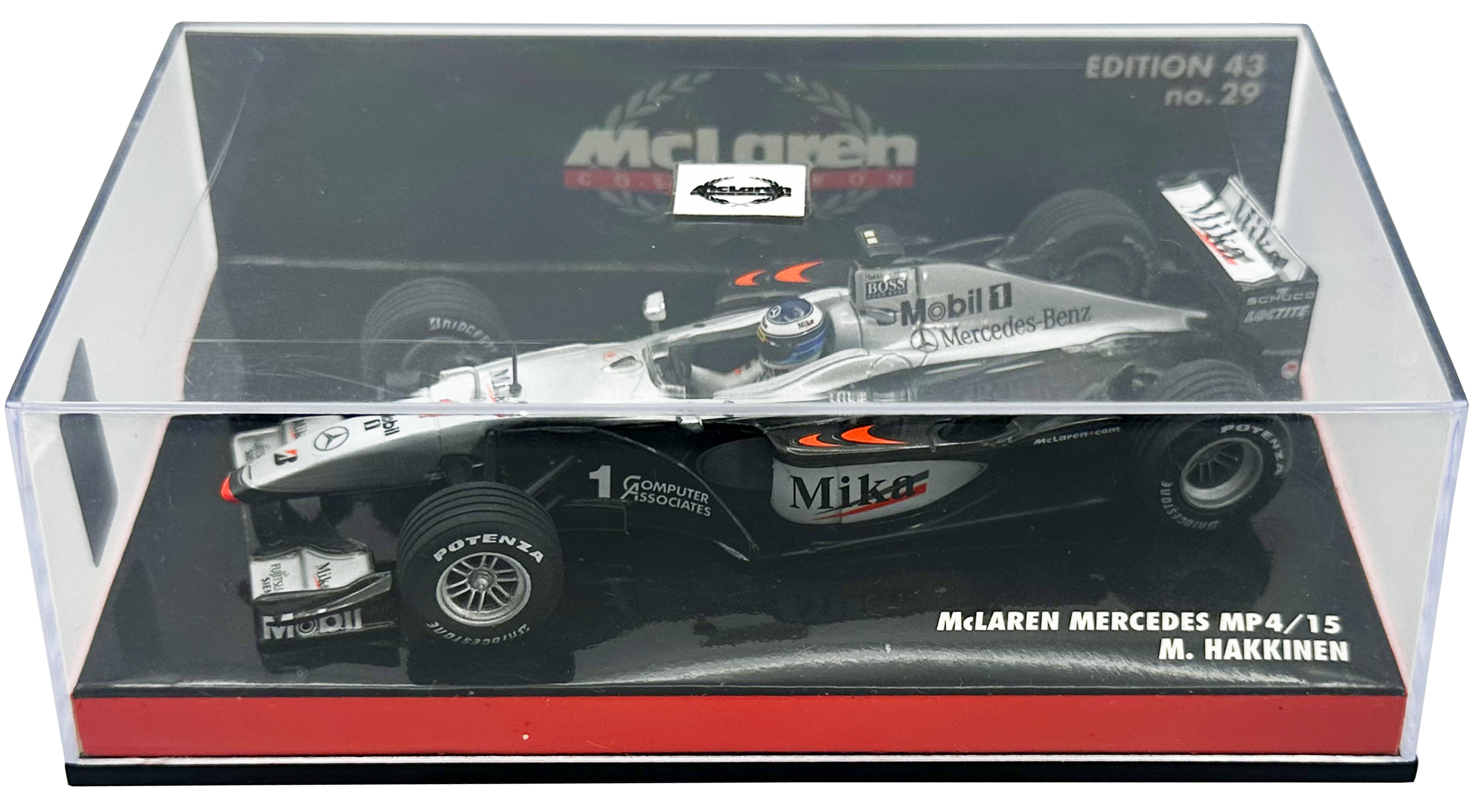 Mclaren Mercedes MP4/15 Hakkinen MINICHAMPS escala 1:43