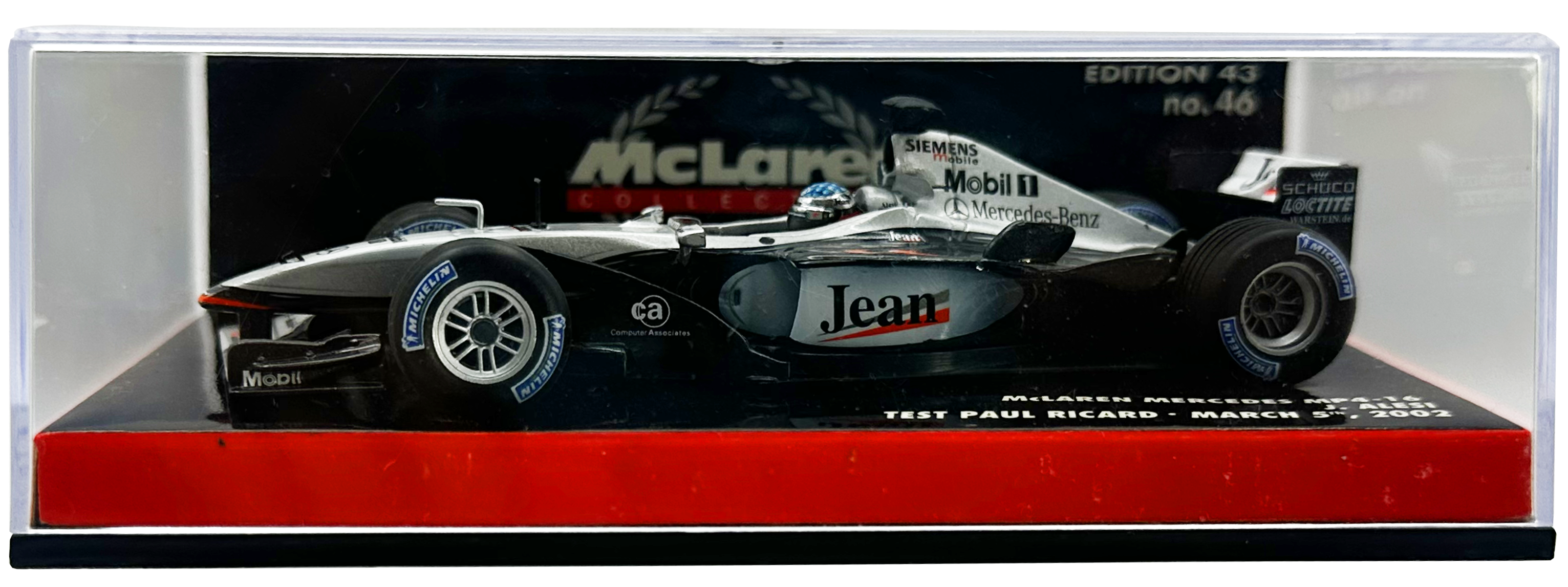 Mclaren Mercedes MP4/16 Alesi MINICHAMPS escala 1:43