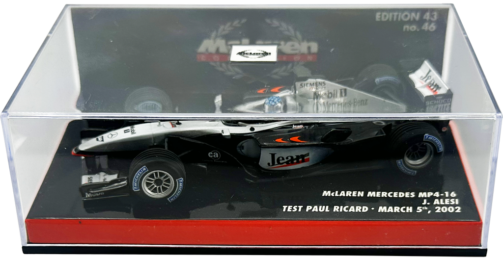 Mclaren Mercedes MP4/16 Alesi MINICHAMPS escala 1:43