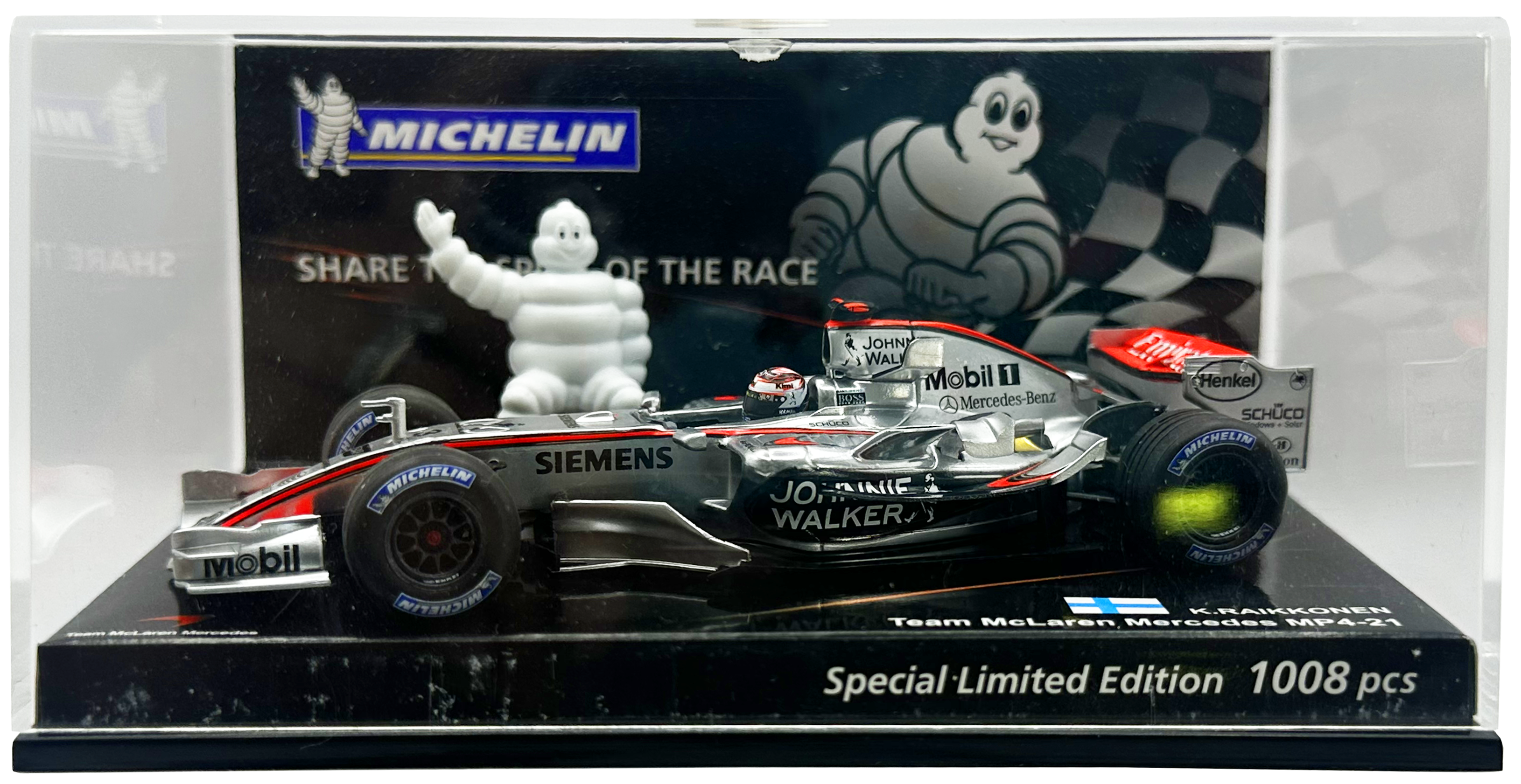Mclaren Mercedes MP4/21 Raikkonen MINICHAMPS escala 1:43