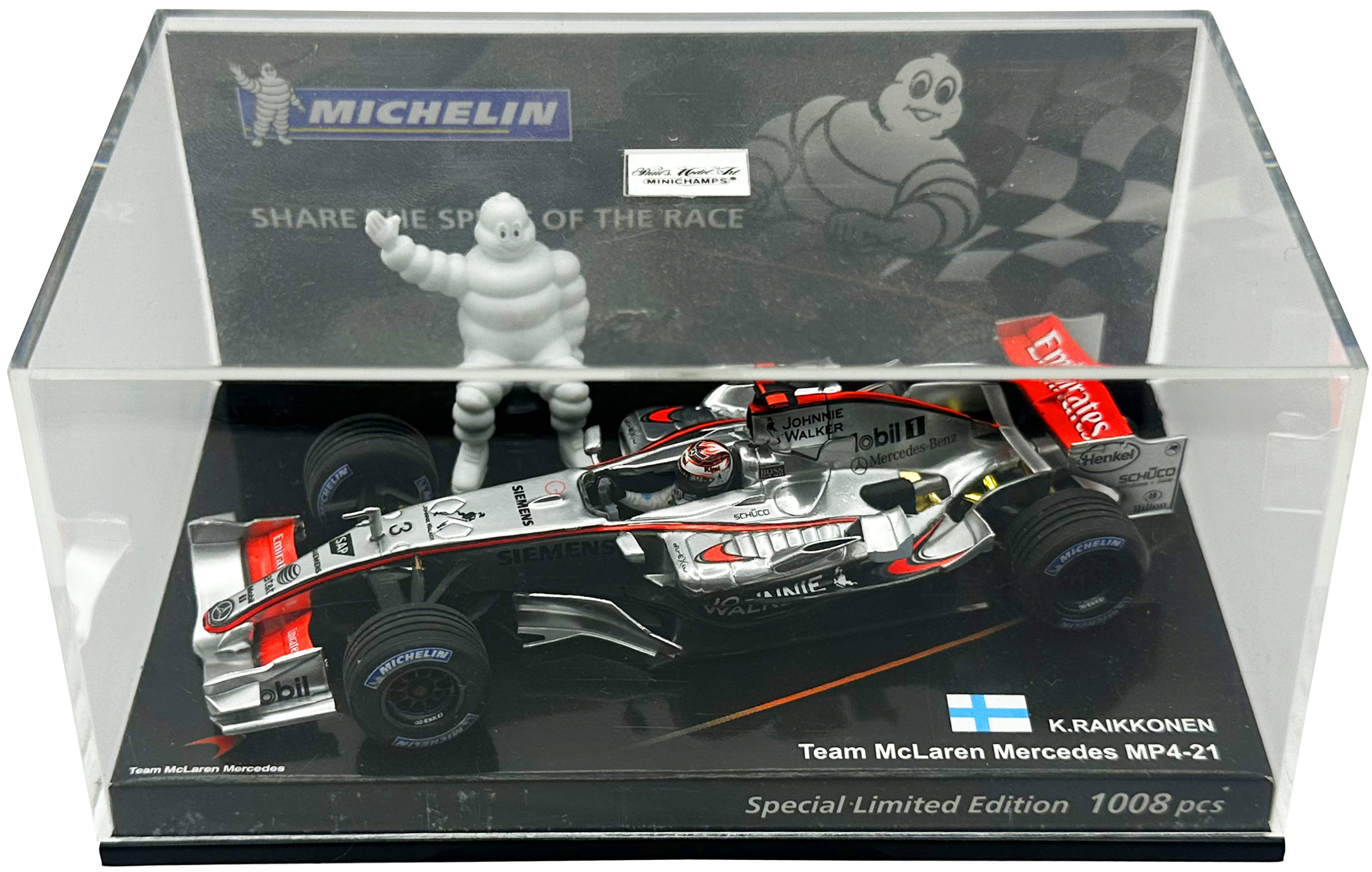Mclaren Mercedes MP4/21 Raikkonen MINICHAMPS escala 1:43
