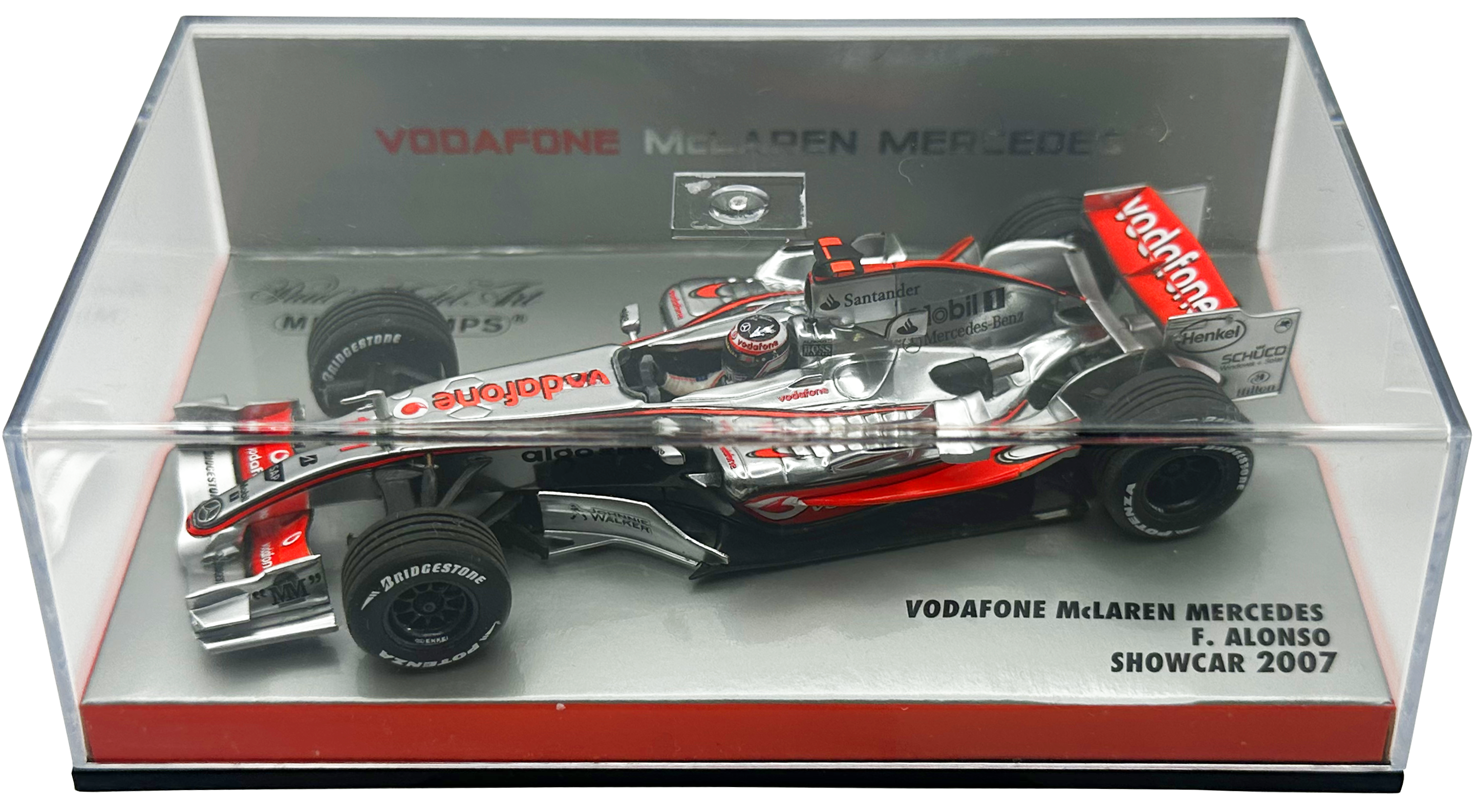 Vodafone Mclaren Mercedes MP4/22 Showcar Alonso MINICHAMPS escala 1:43