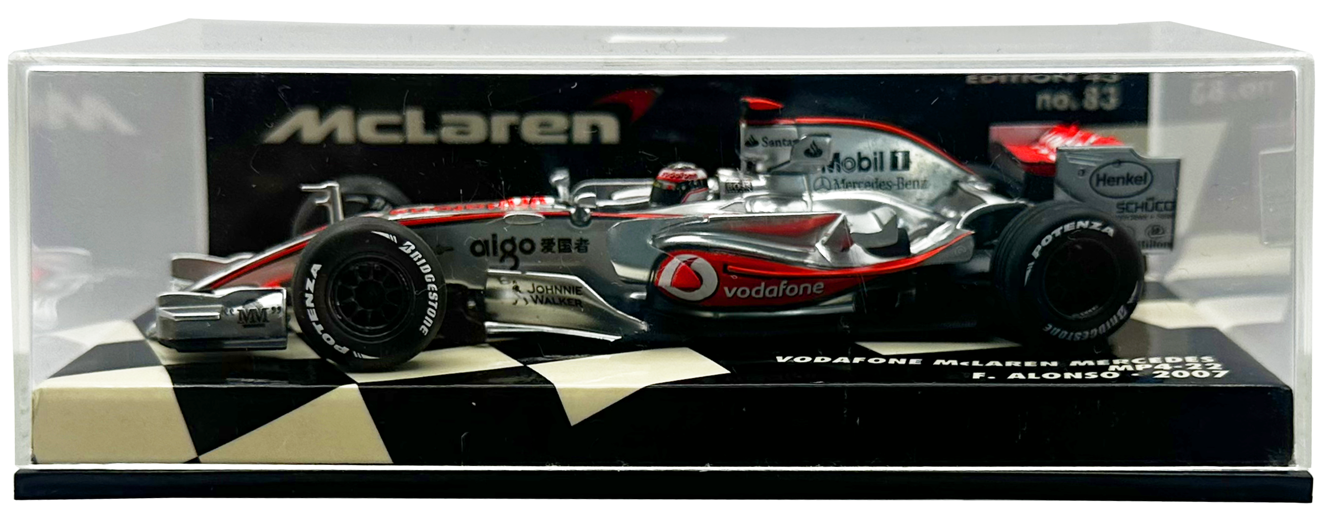 Vodafone Mclaren Mercedes MP4/22 Alonso MINICHAMPS escala 1:43