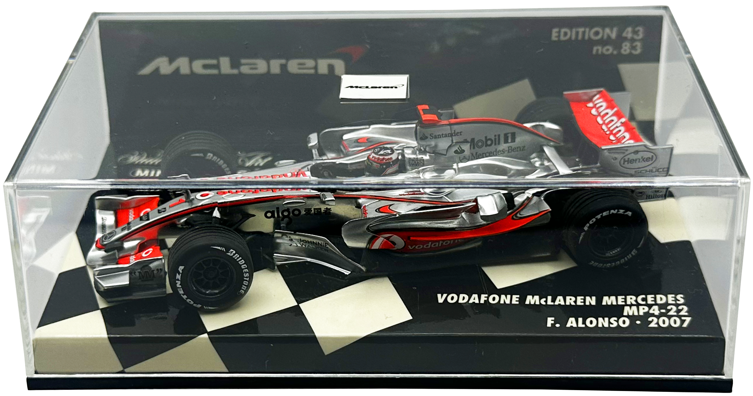 Vodafone Mclaren Mercedes MP4/22 Alonso MINICHAMPS escala 1:43