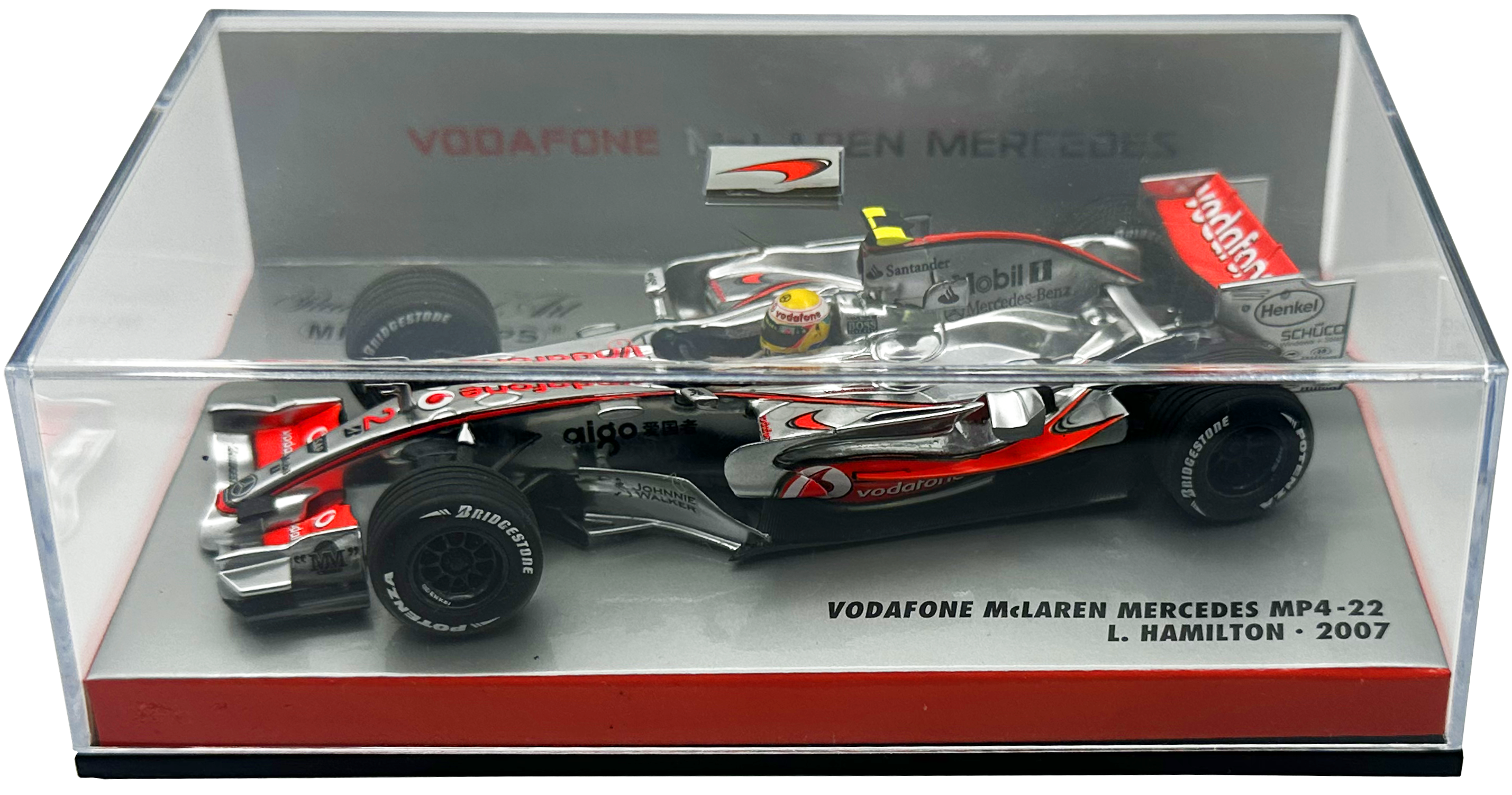 Vodafone Mclaren Mercedes MP4/22 Hamilton MINICHAMPS escala 1:43