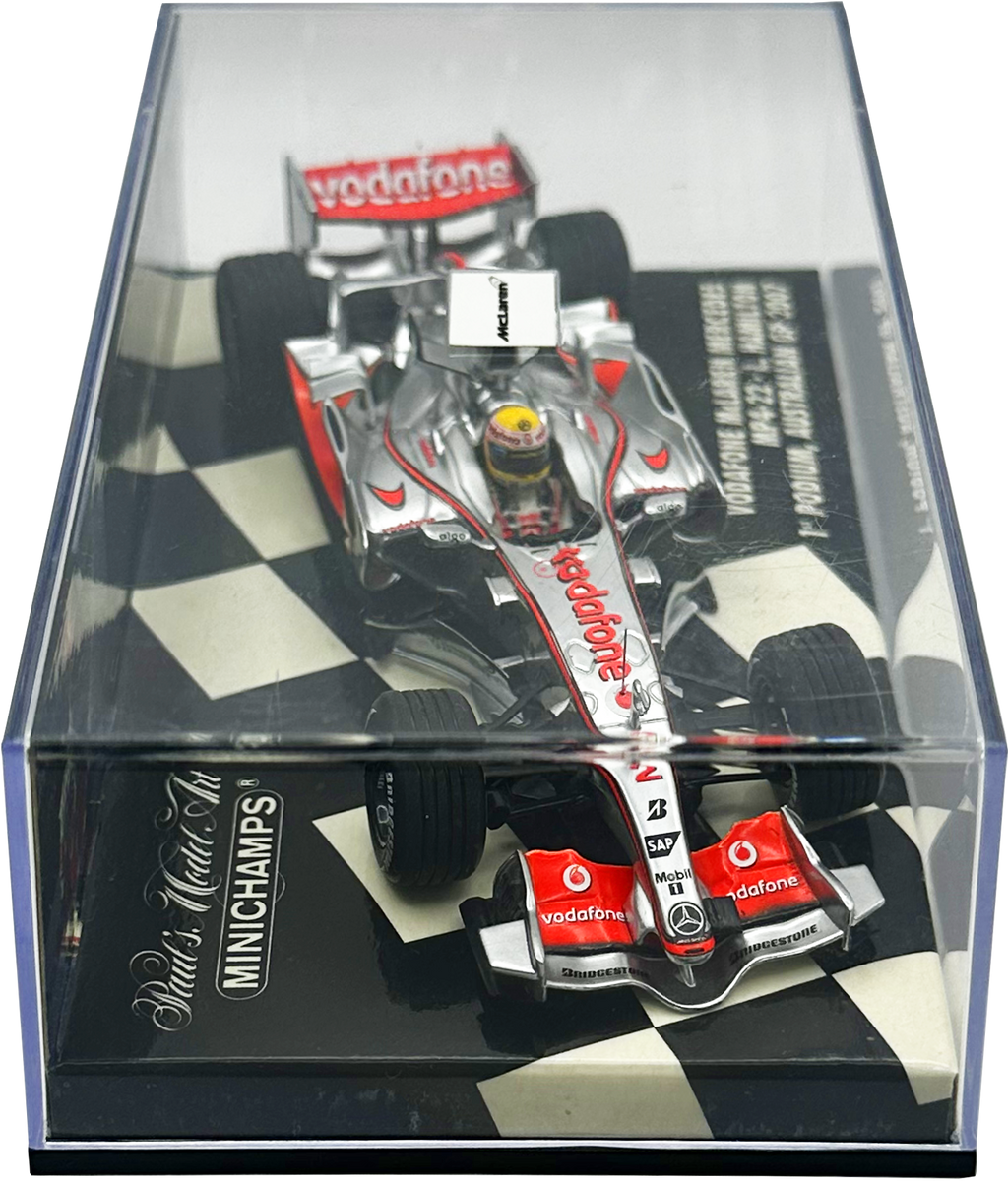 Vodafone Mclaren Mercedes MP4/22 1st Podium Hamilton MINICHAMPS esccala 1:43