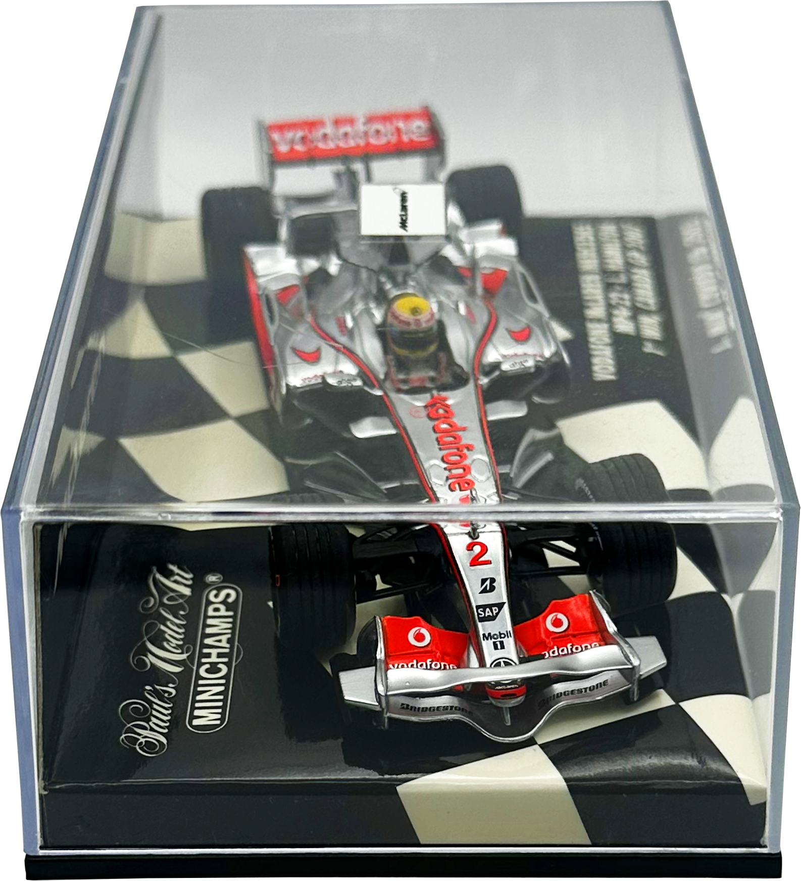 Vodafone Mclaren Mercedes MP4/22 1st Win Hamilton MINICHAMPS escala 1:43