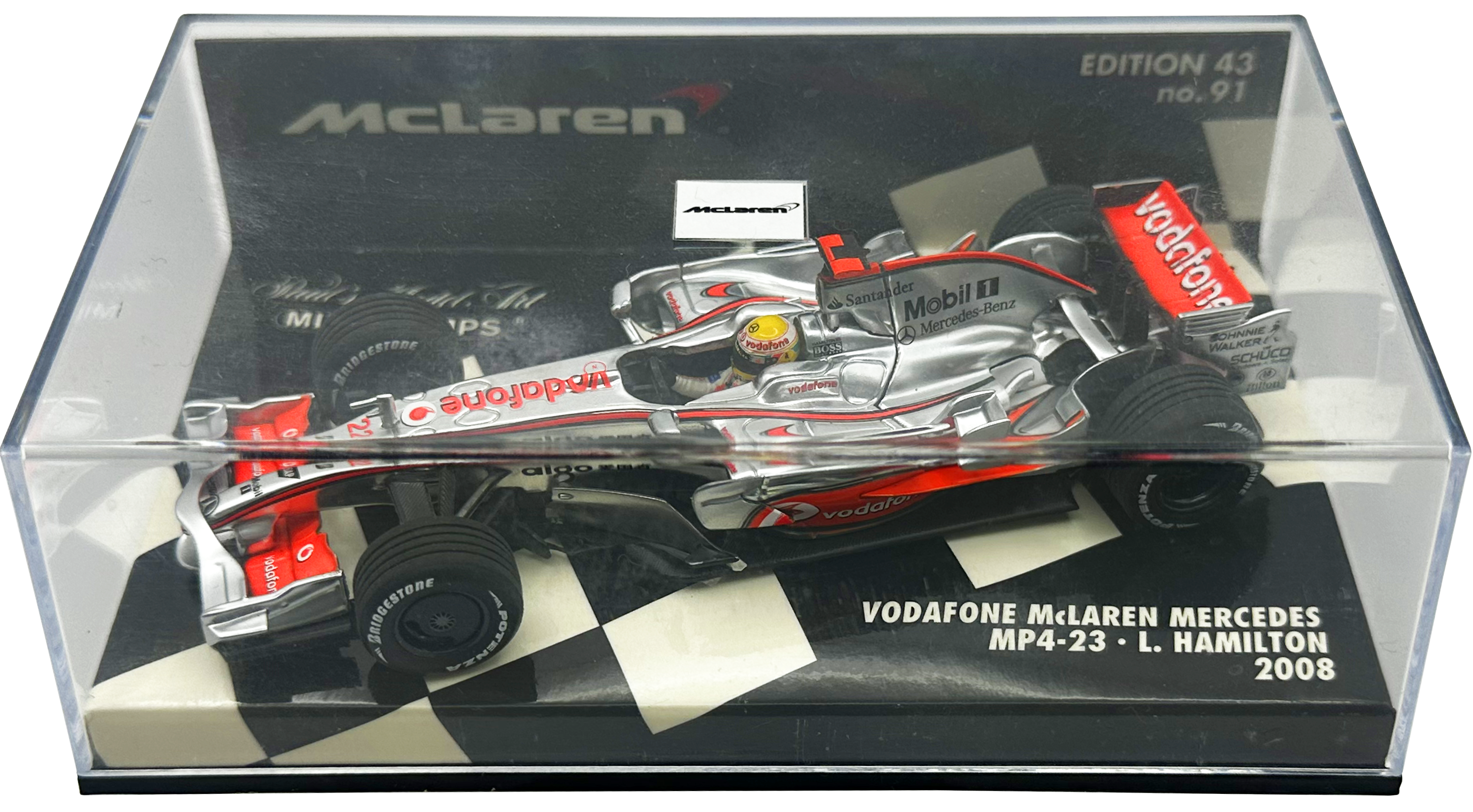Vodafone Mclaren Mercedes Hamilton MINICHAMPS escala 1:43