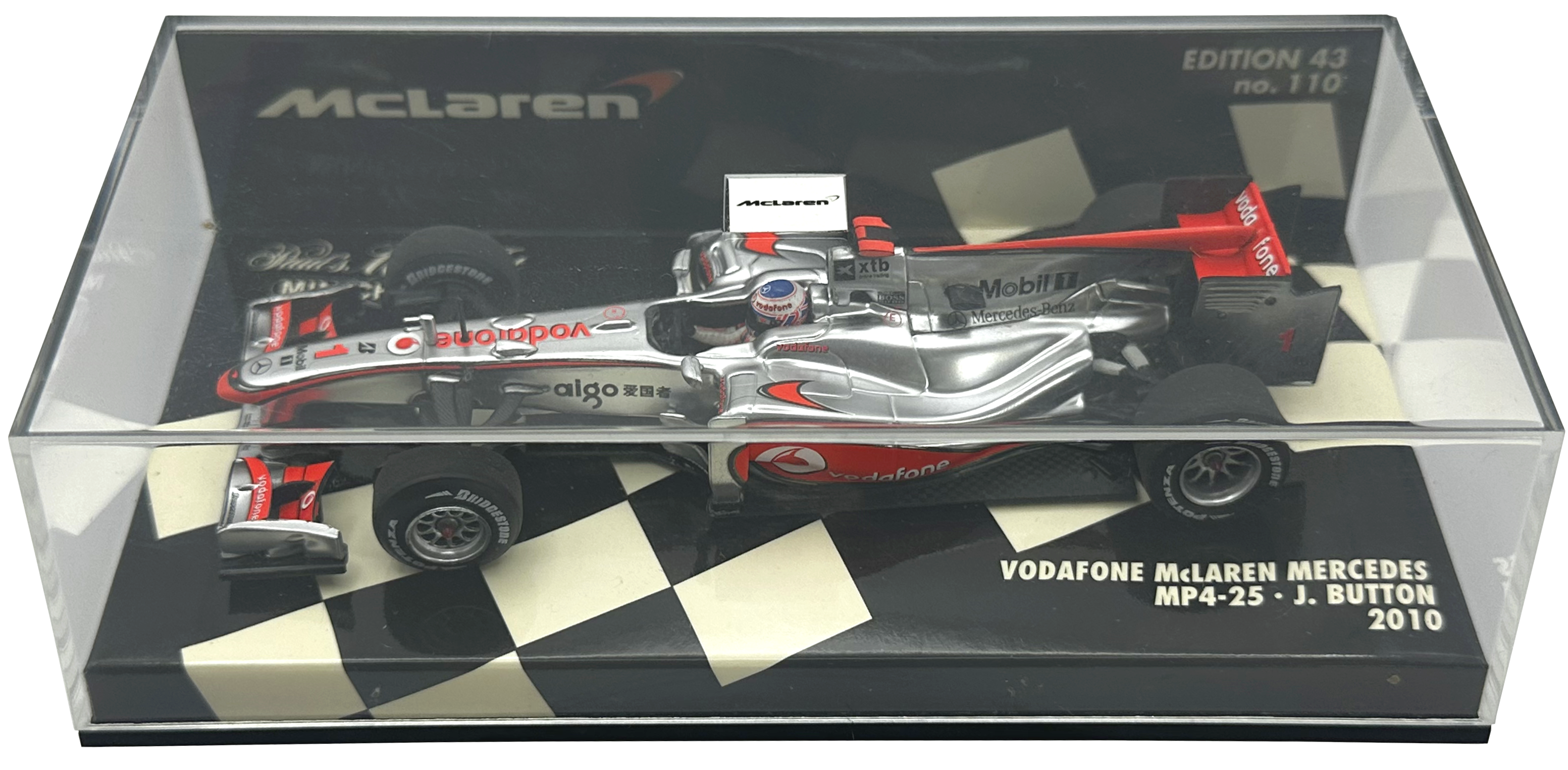 Vodafone Mclaren Mercedes MP4/25 Button MINICHAMPS escala 1:43