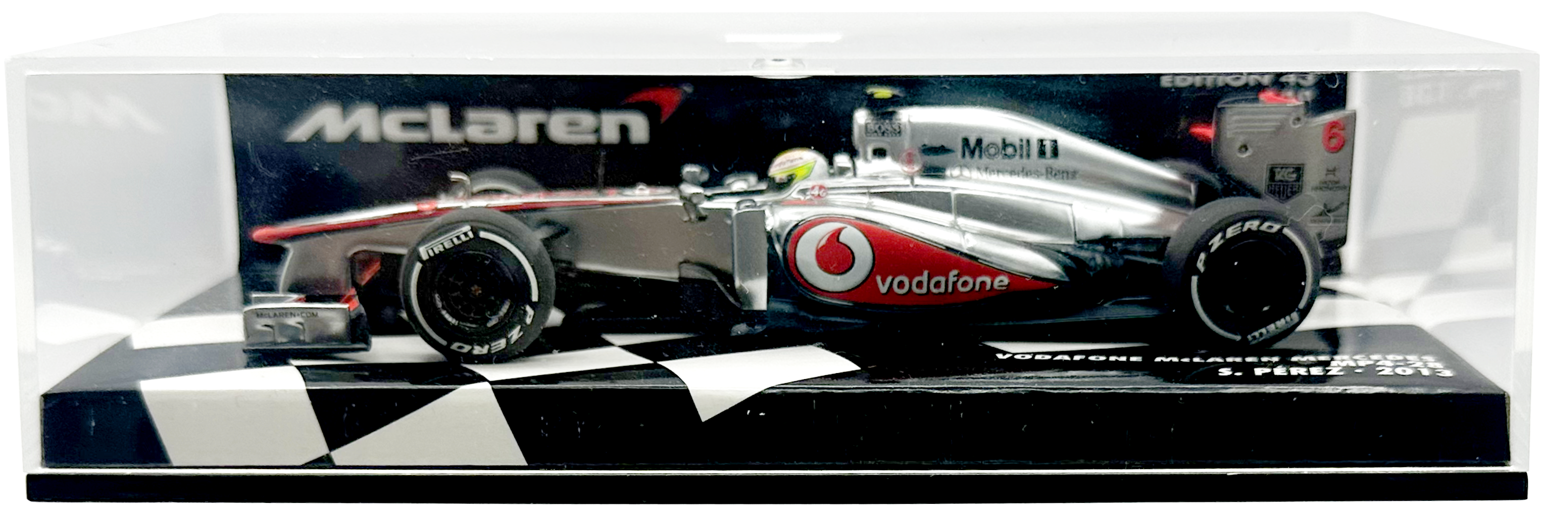 Vodafone Mclaren Mercedes MP4/28 Perez MINICHAMPS escala 1:43