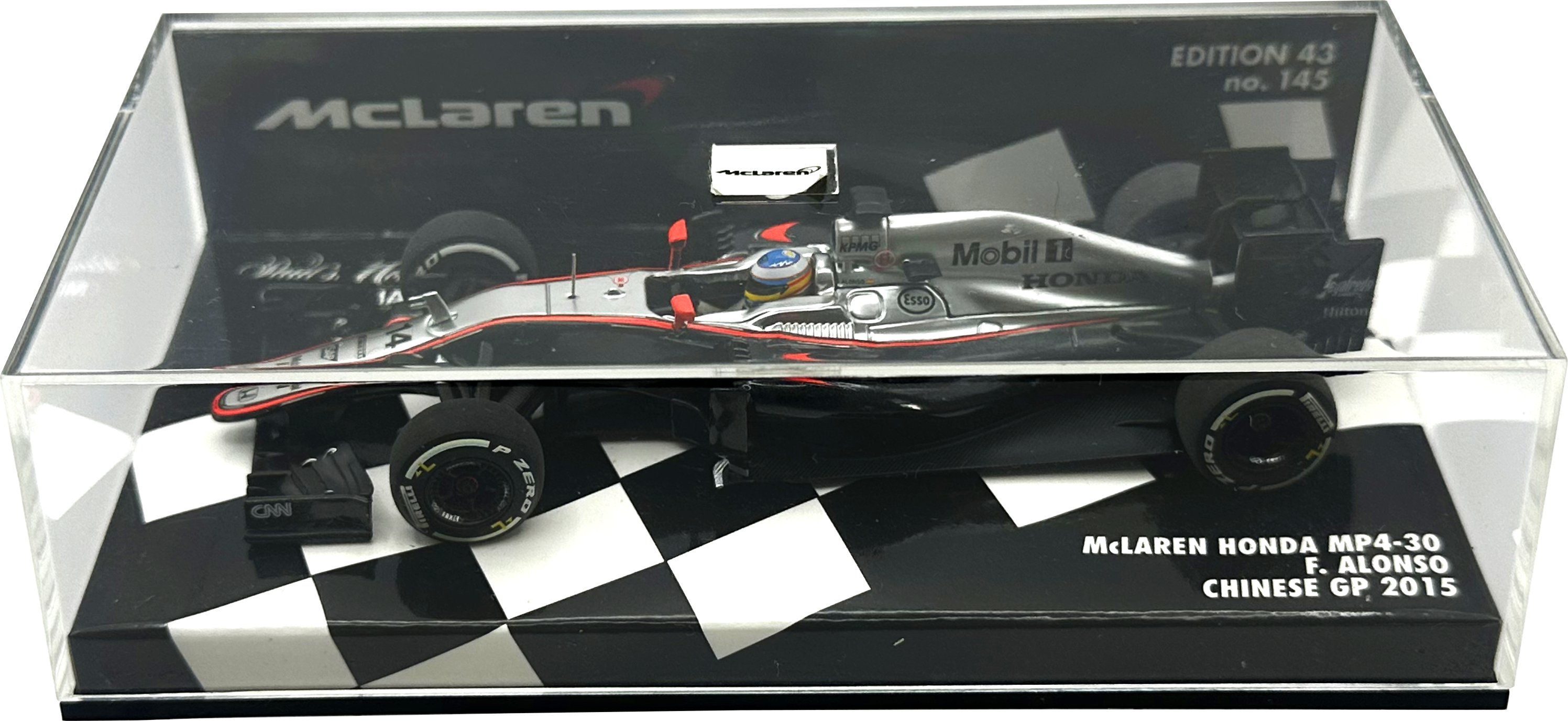 Mclaren Honda MP4/30 Chinese GP Alonso MINICHAMPS escala 1:43
