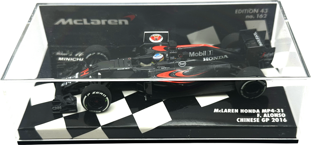 Mclaren Honda MP4/31 Chinese GP Alonso MINICHAMPS escala 1:43