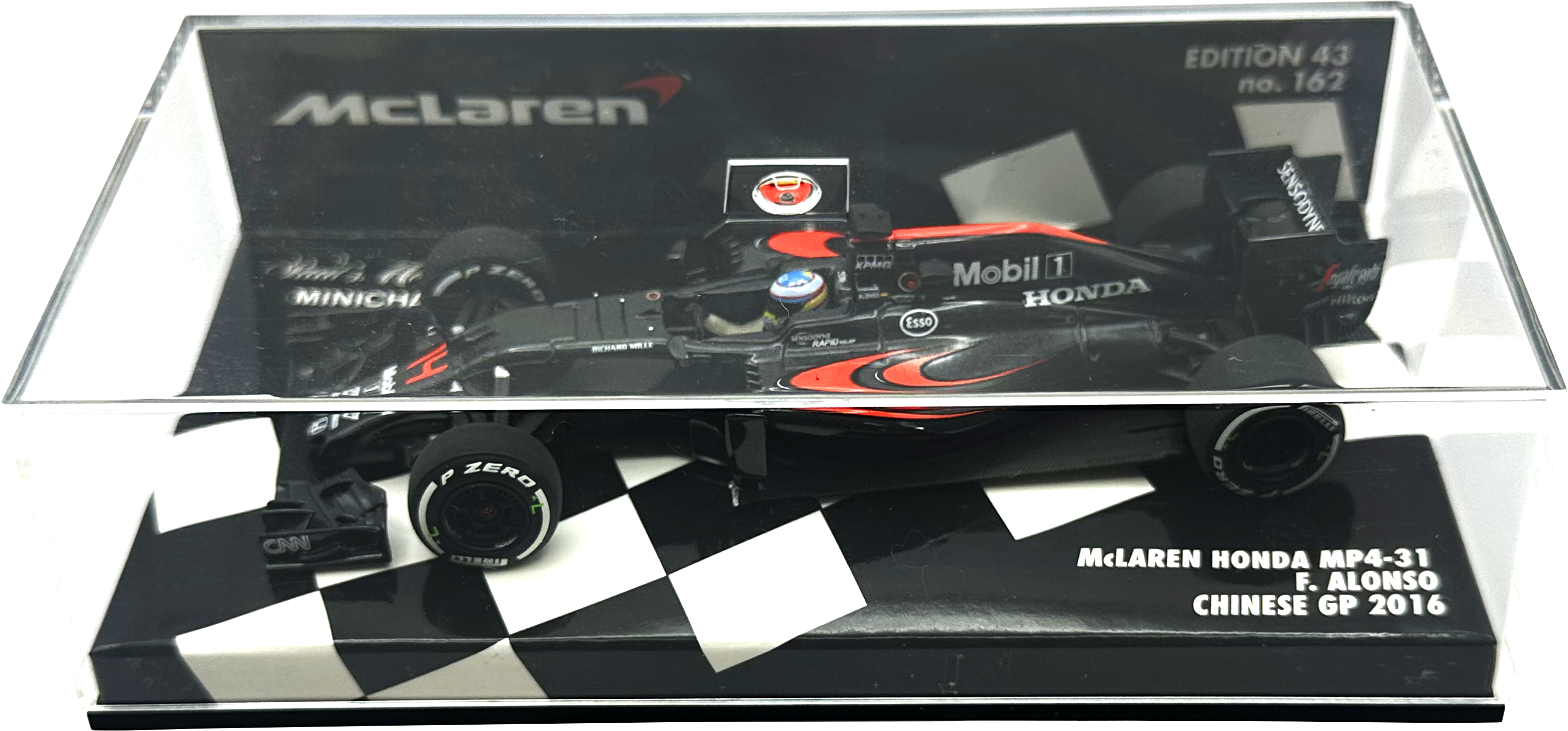 Mclaren Honda MP4/31 Chinese GP Alonso MINICHAMPS escala 1:43