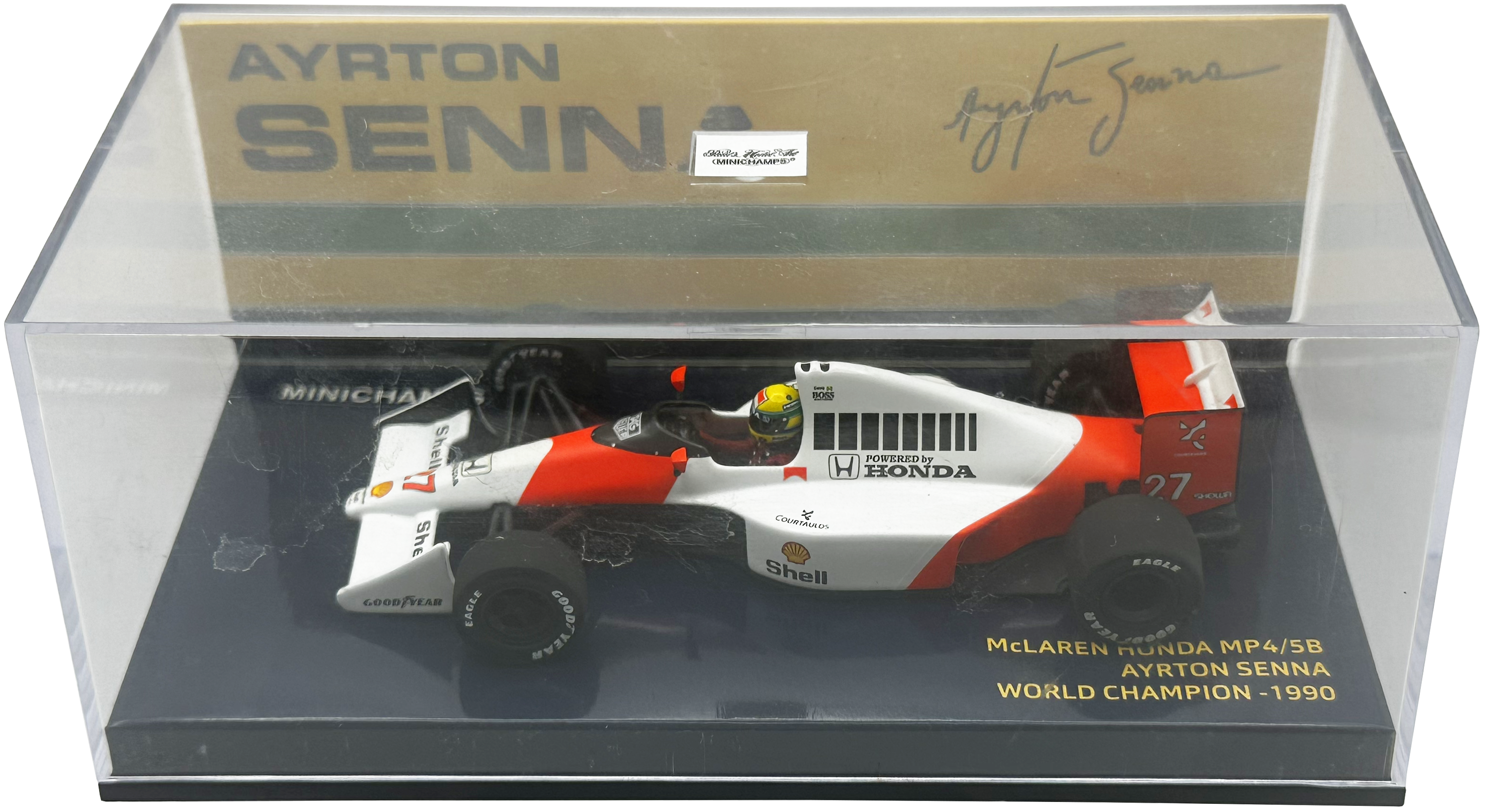 Mclaren MP4/5B World Champion 1990 Senna MINICHAMPS escala 1:43