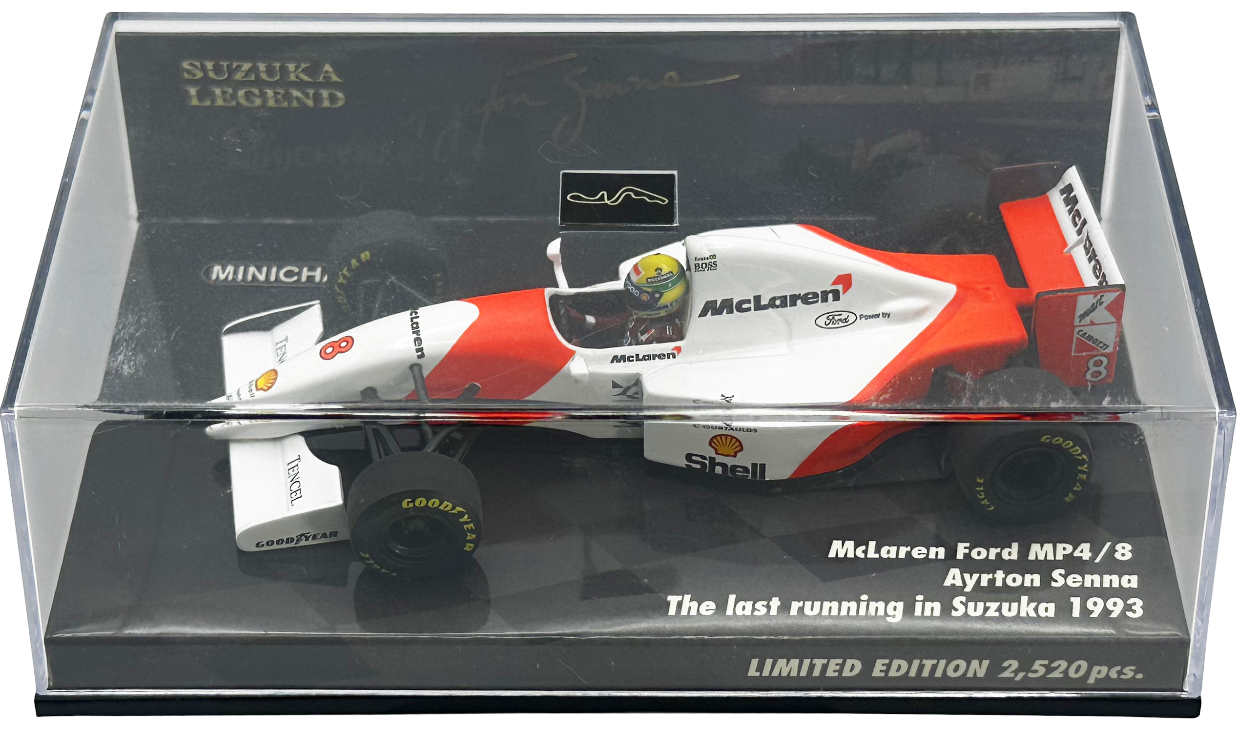 Mclaren MP4/8 Suzuka 1993 Senna MINICHAMPS escala 1:43