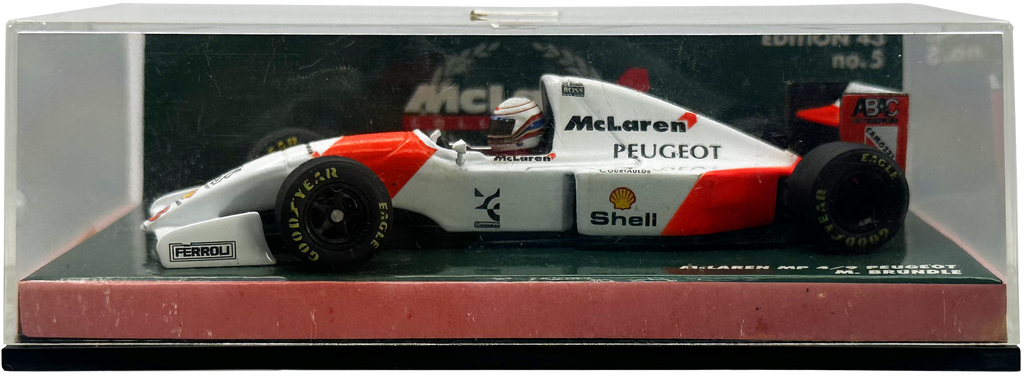 Mclaren MP4/9 Peugeot Brundle MINICHAMPS escala 1:43